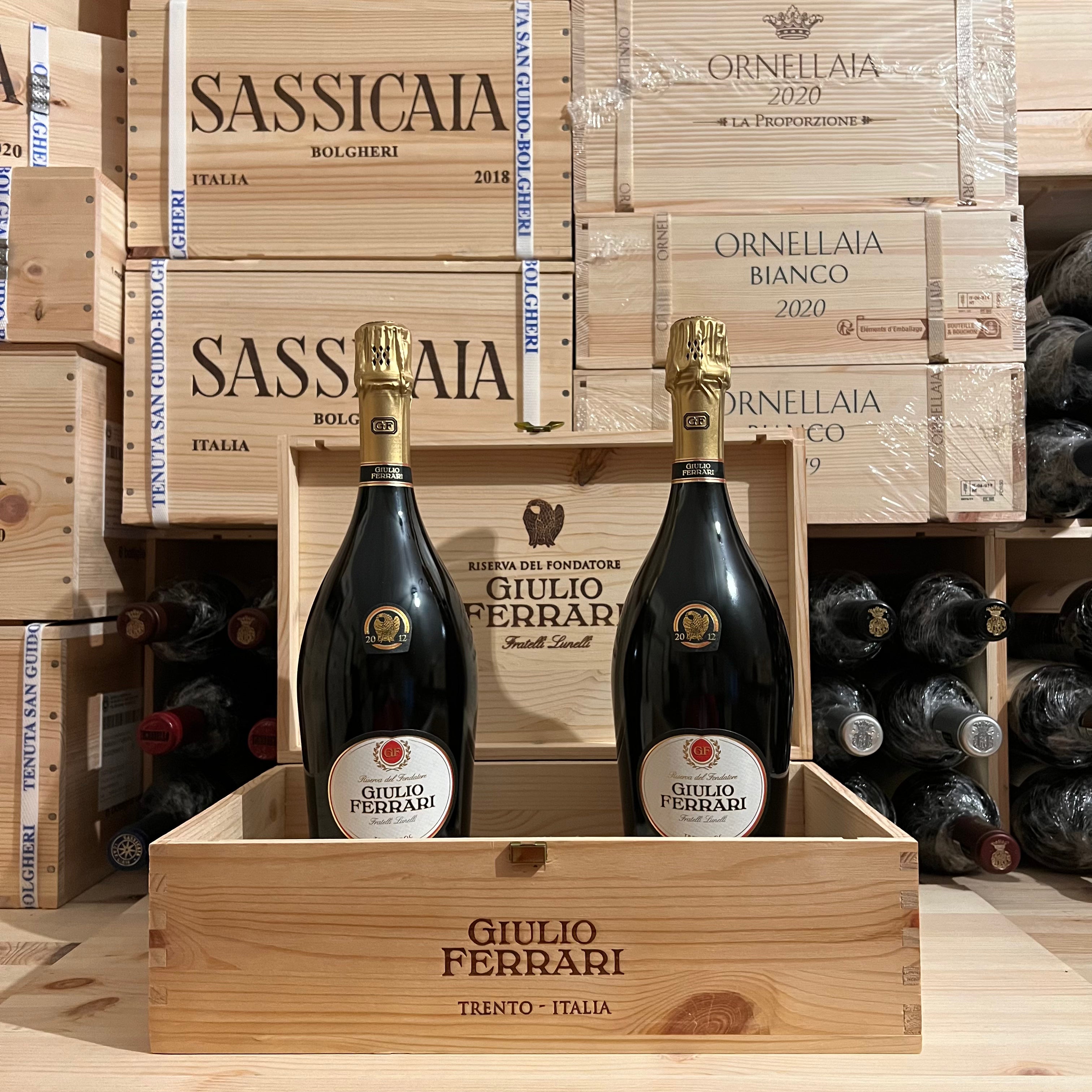 Giulio Ferrari 2012 Riserva Del Fondatore - Cassa Legno 2 Bottiglie