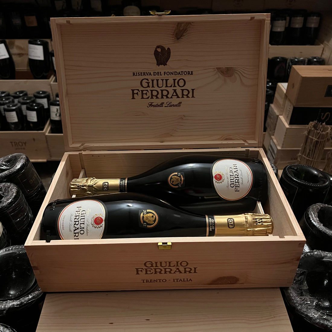 Giulio Ferrari 2012 Riserva Del Fondatore - Cassa Legno 2 Bottiglie