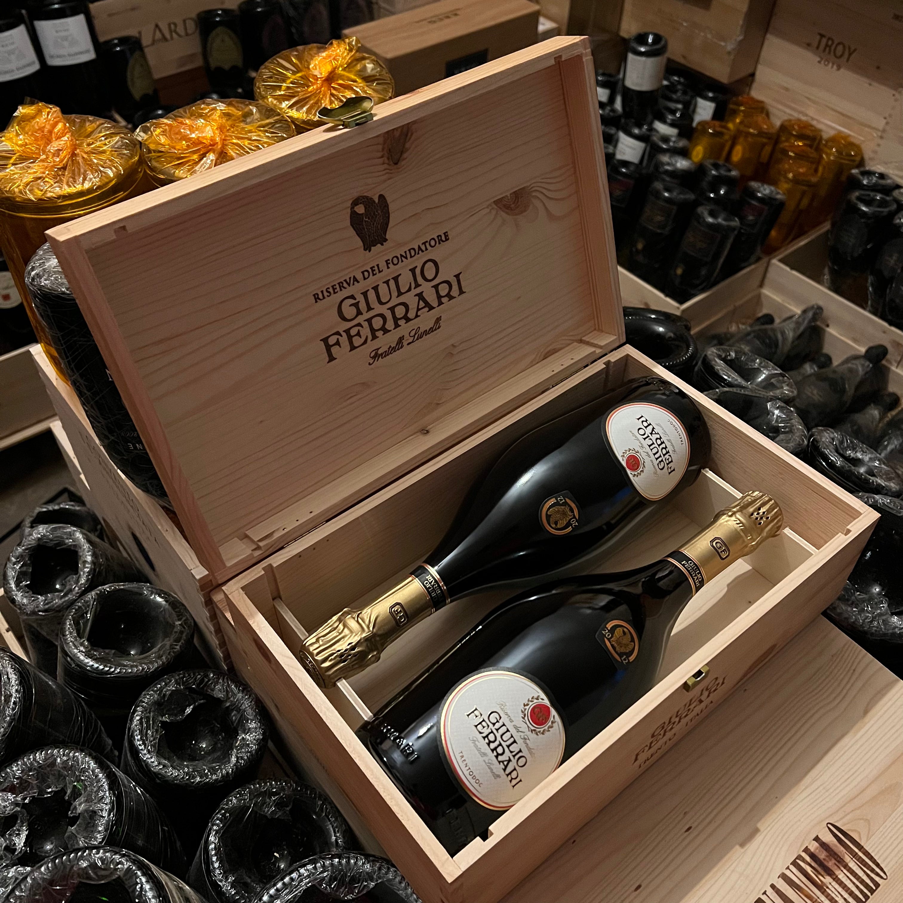 Giulio Ferrari 2012 Riserva Del Fondatore - Cassa Legno 2 Bottiglie