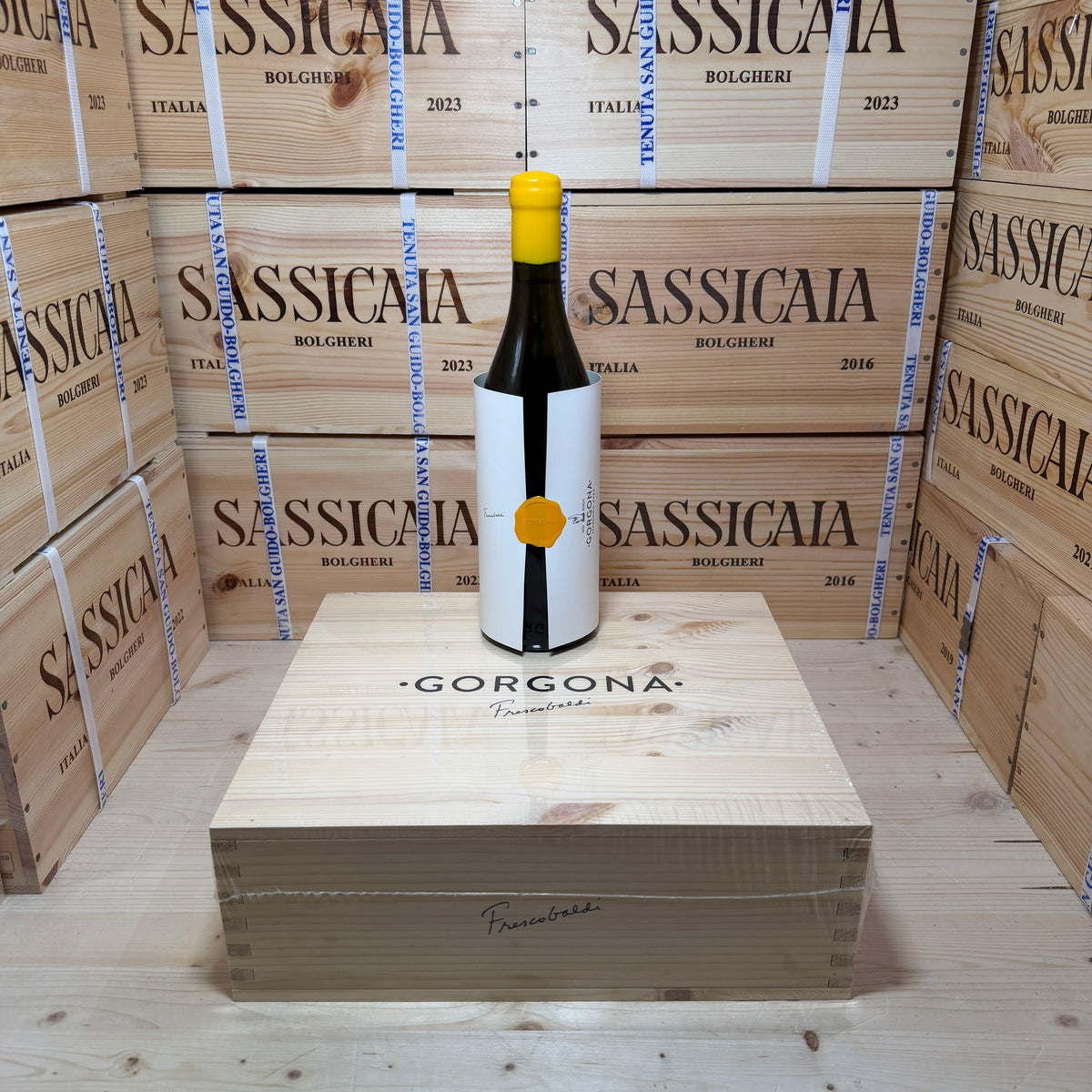 Gorgona Bianco 2025 Costa Toscana IGT Marchesi Frescobaldi - Cassa Legno 3 Bottiglie