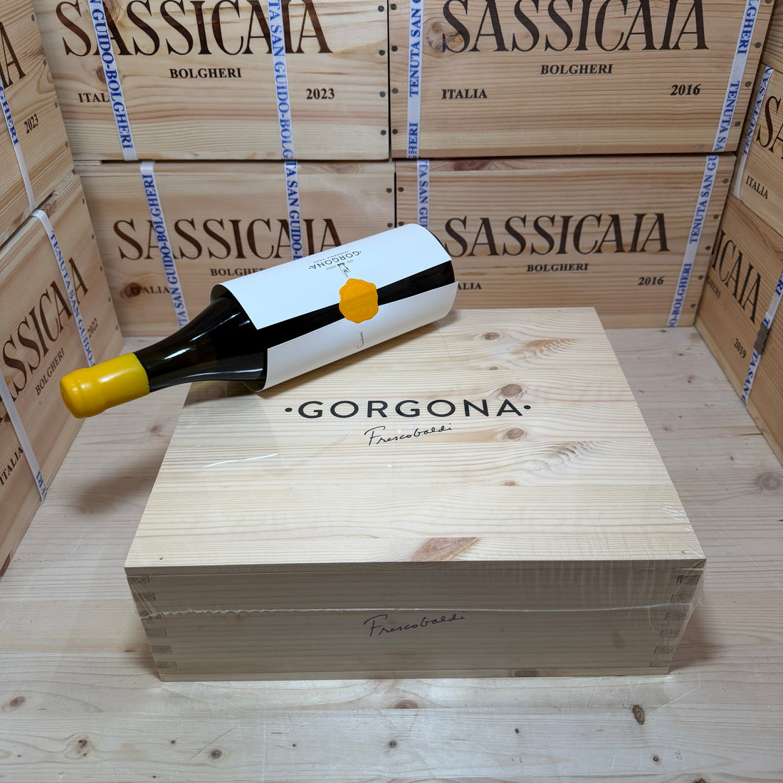 Gorgona Bianco 2025 Costa Toscana IGT Marchesi Frescobaldi - Cassa Legno 3 Bottiglie