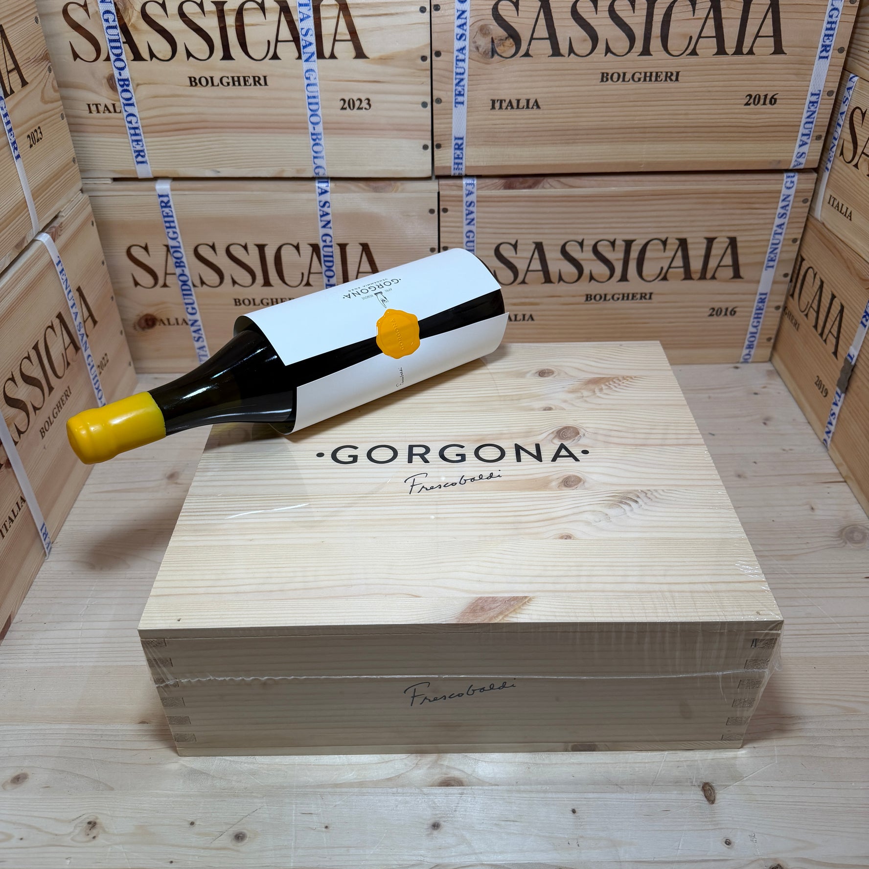 Gorgona Bianco 2025 Costa Toscana IGT Marchesi Frescobaldi - Cassa Legno 3 Bottiglie