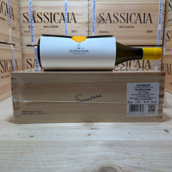 Gorgona Bianco 2025 Costa Toscana IGT Marchesi Frescobaldi - Cassa Legno 3 Bottiglie