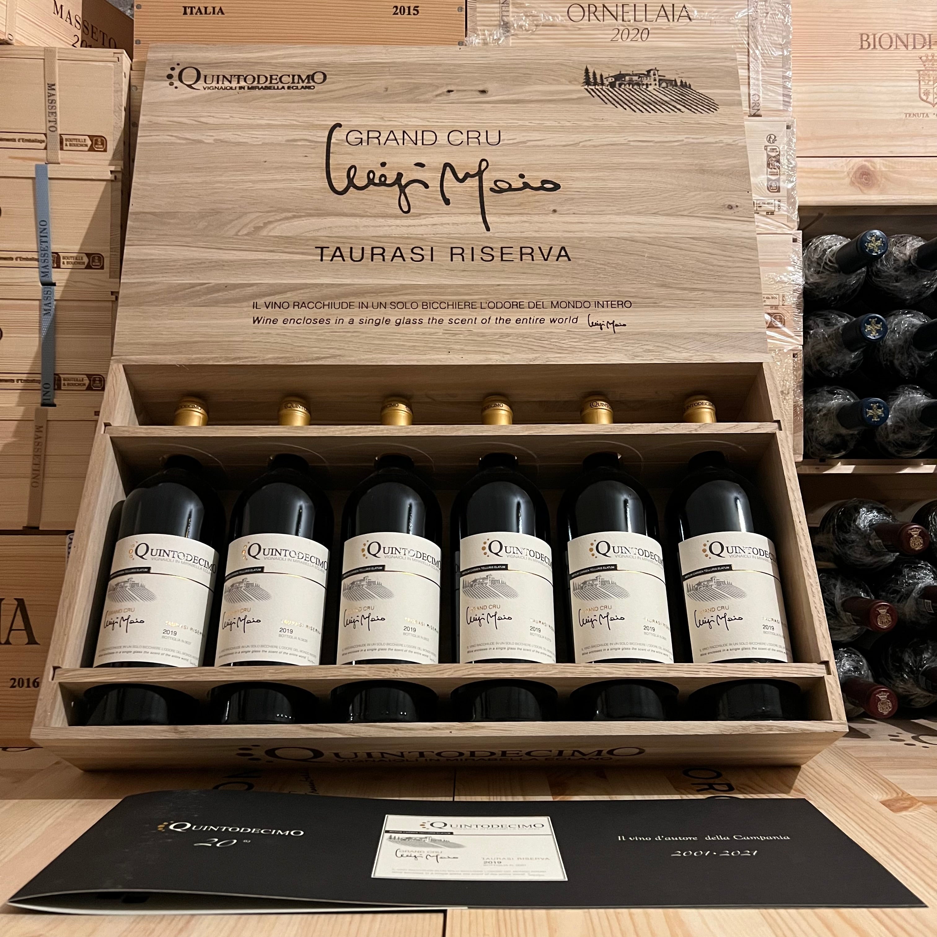 Grand Cru Luigi Moio 2019 Taurasi Riserva DOCG Quintodecimo - Cassa Legno 6 Bottiglie