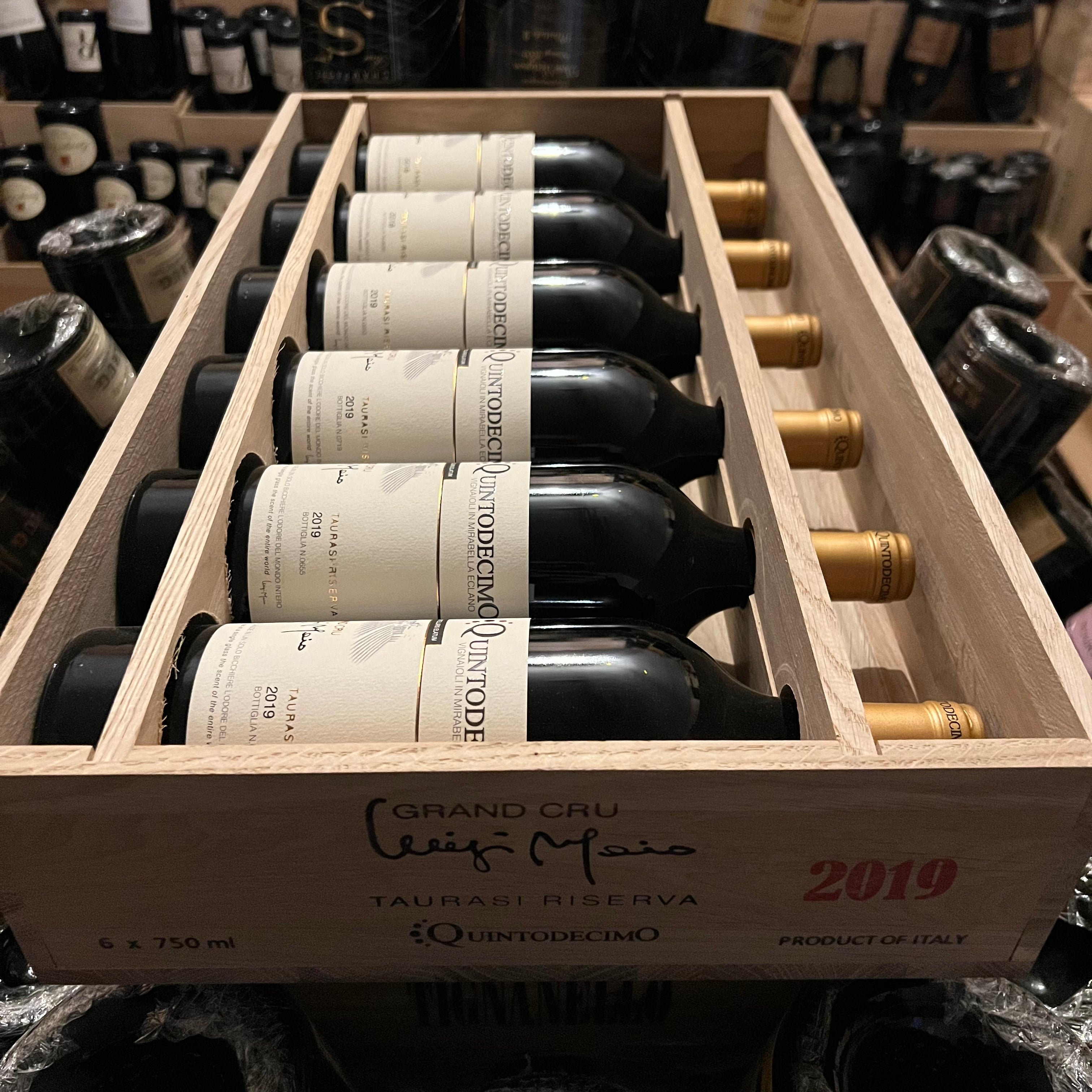 Grand Cru Luigi Moio 2019 Taurasi Riserva DOCG Quintodecimo - Cassa Legno 6 Bottiglie