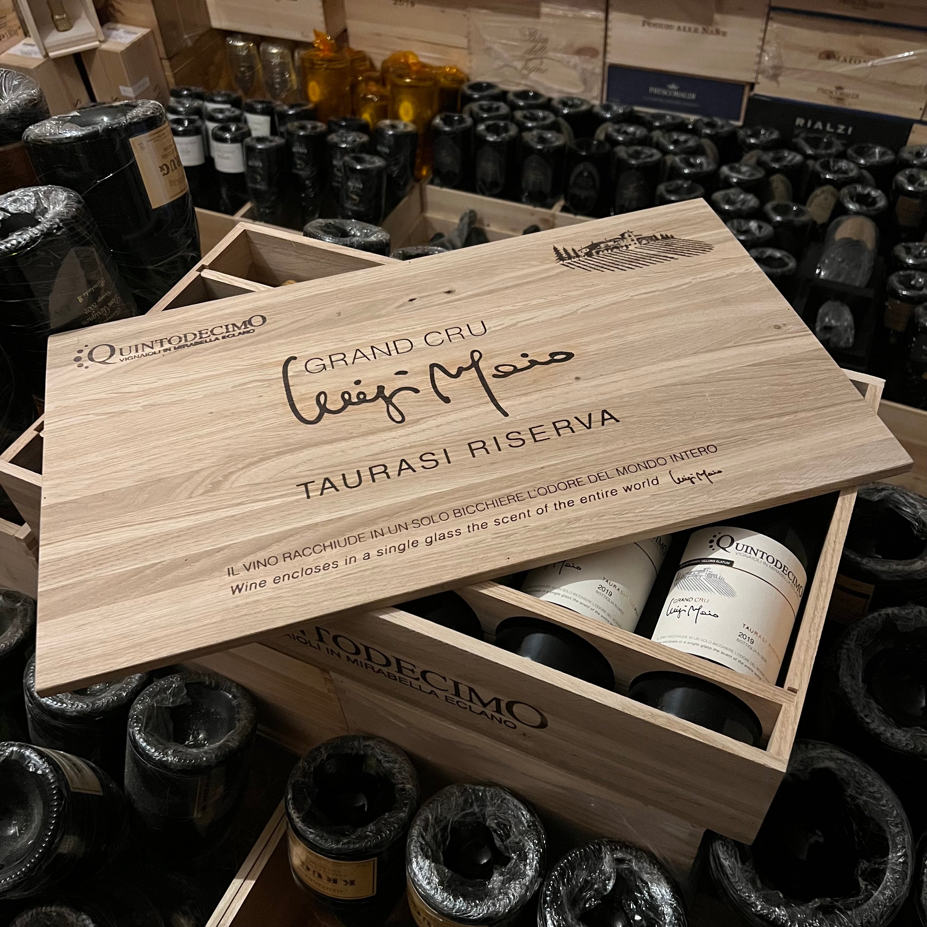 Grand Cru Luigi Moio 2019 Taurasi Riserva DOCG Quintodecimo - Cassa Legno 6 Bottiglie