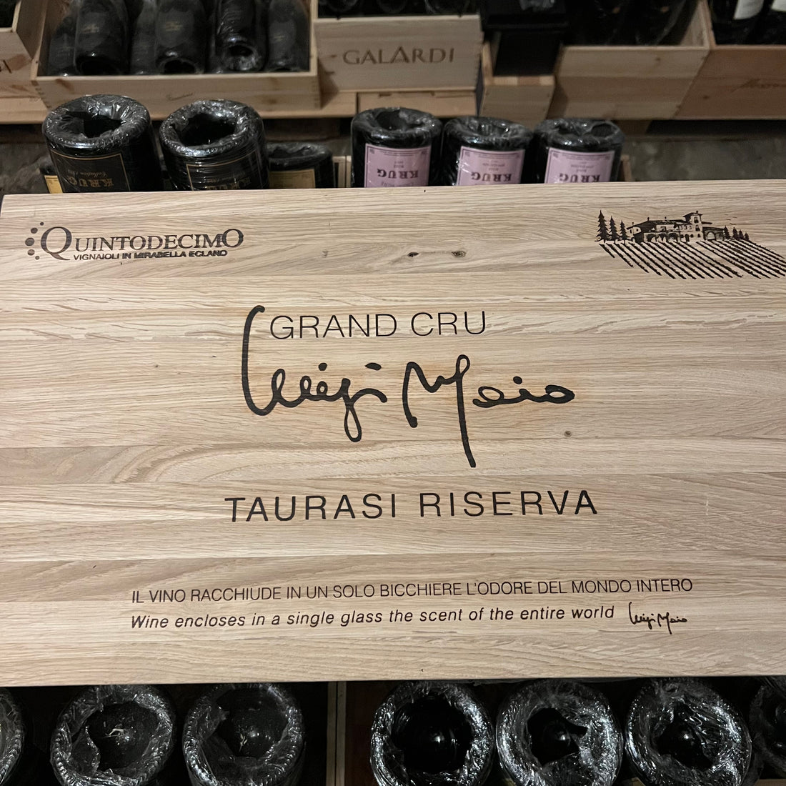 Grand Cru Luigi Moio 2019 Taurasi Riserva DOCG Quintodecimo - Cassa Legno 6 Bottiglie