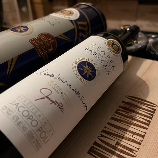 Grappa di Sassicaia Jacopo Poli 30° Anniversario - 40% Vol. 50 cl con Tubo in Metallo