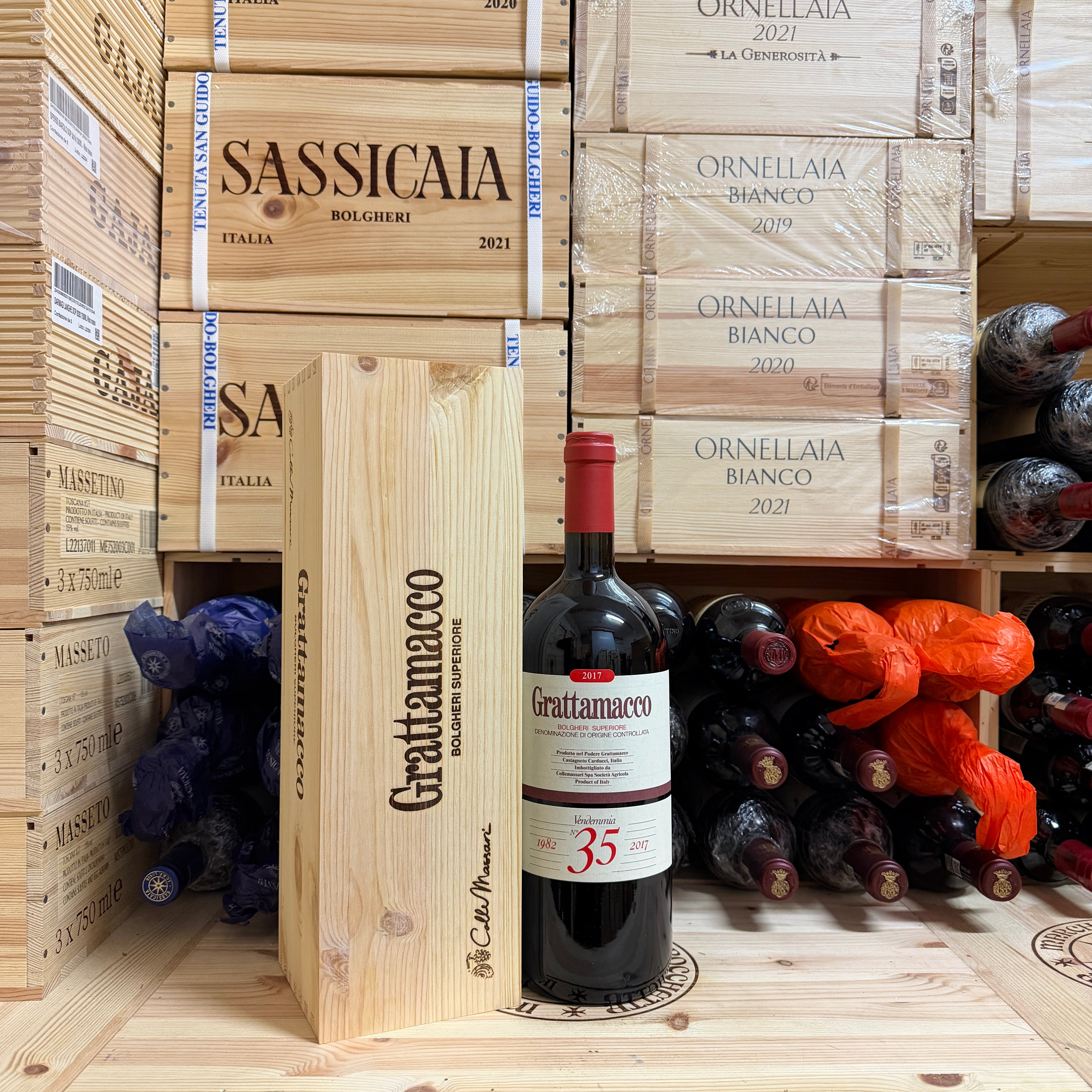 Grattamacco 2017 Magnum Bolgheri Rosso Superiore DOC ColleMassari - in Cassa Legno