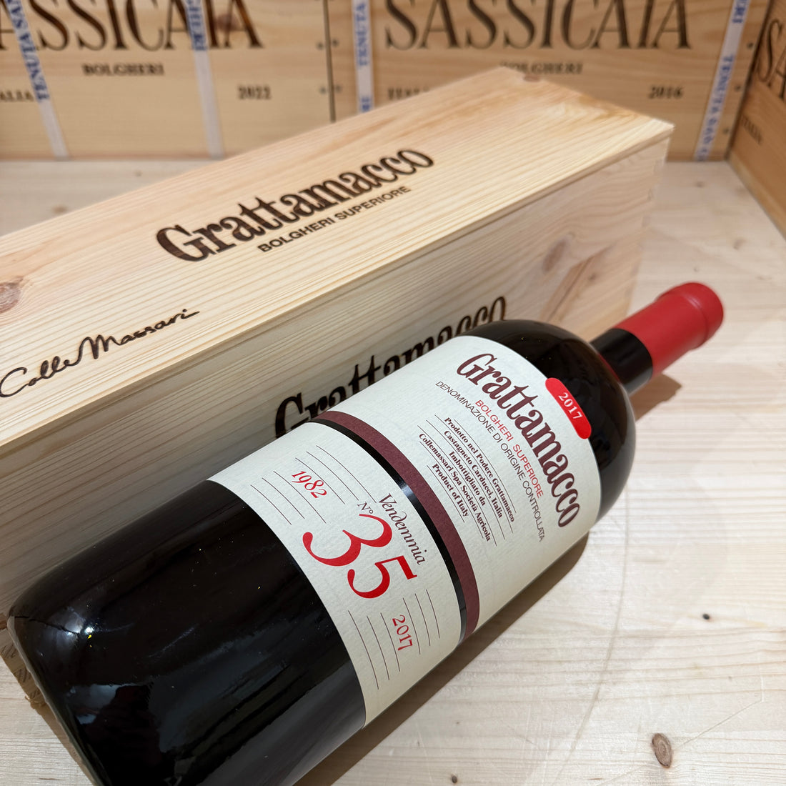 Grattamacco 2017 Magnum Bolgheri Rosso Superiore DOC ColleMassari - in Cassa Legno