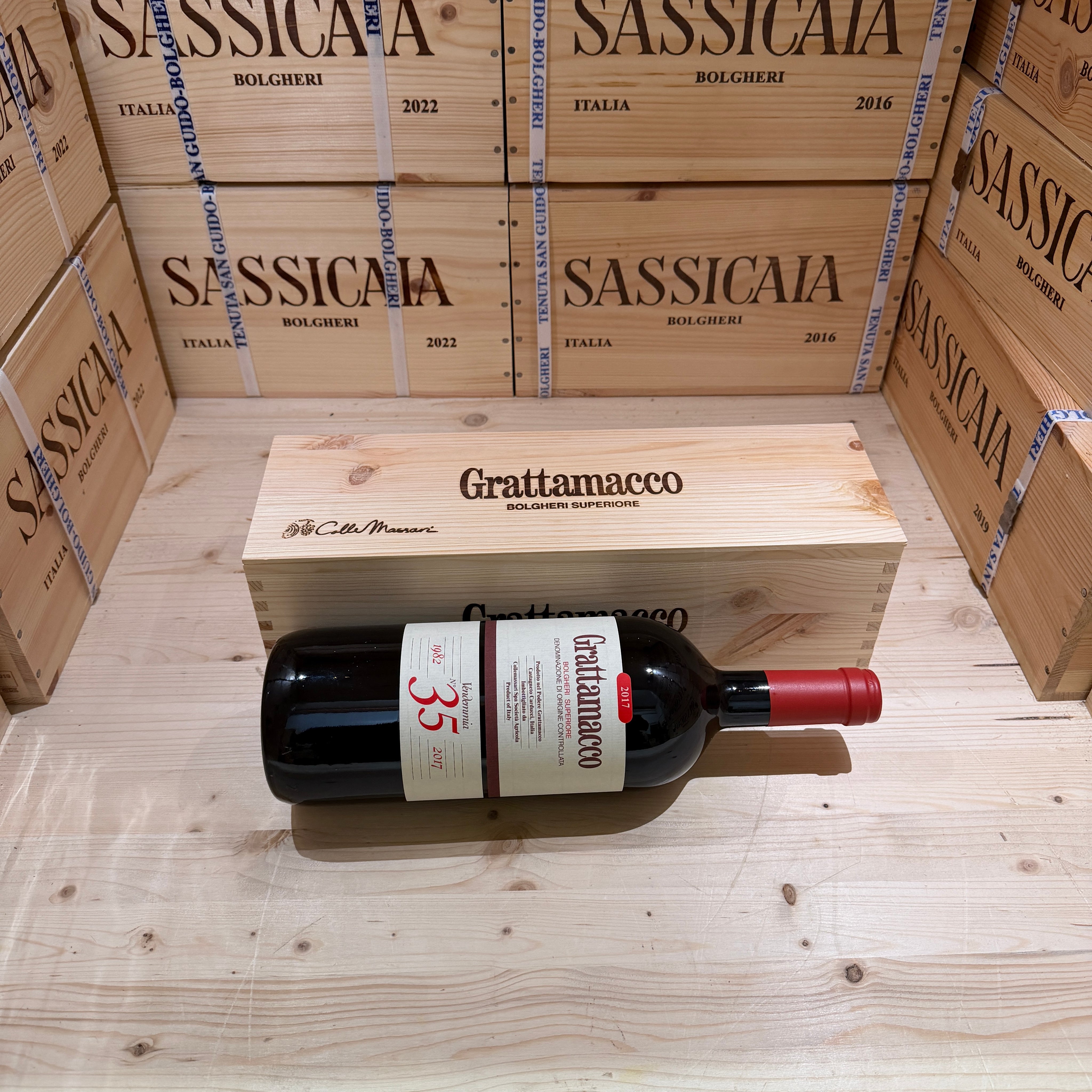 Grattamacco 2017 Magnum Bolgheri Rosso Superiore DOC ColleMassari - in Cassa Legno