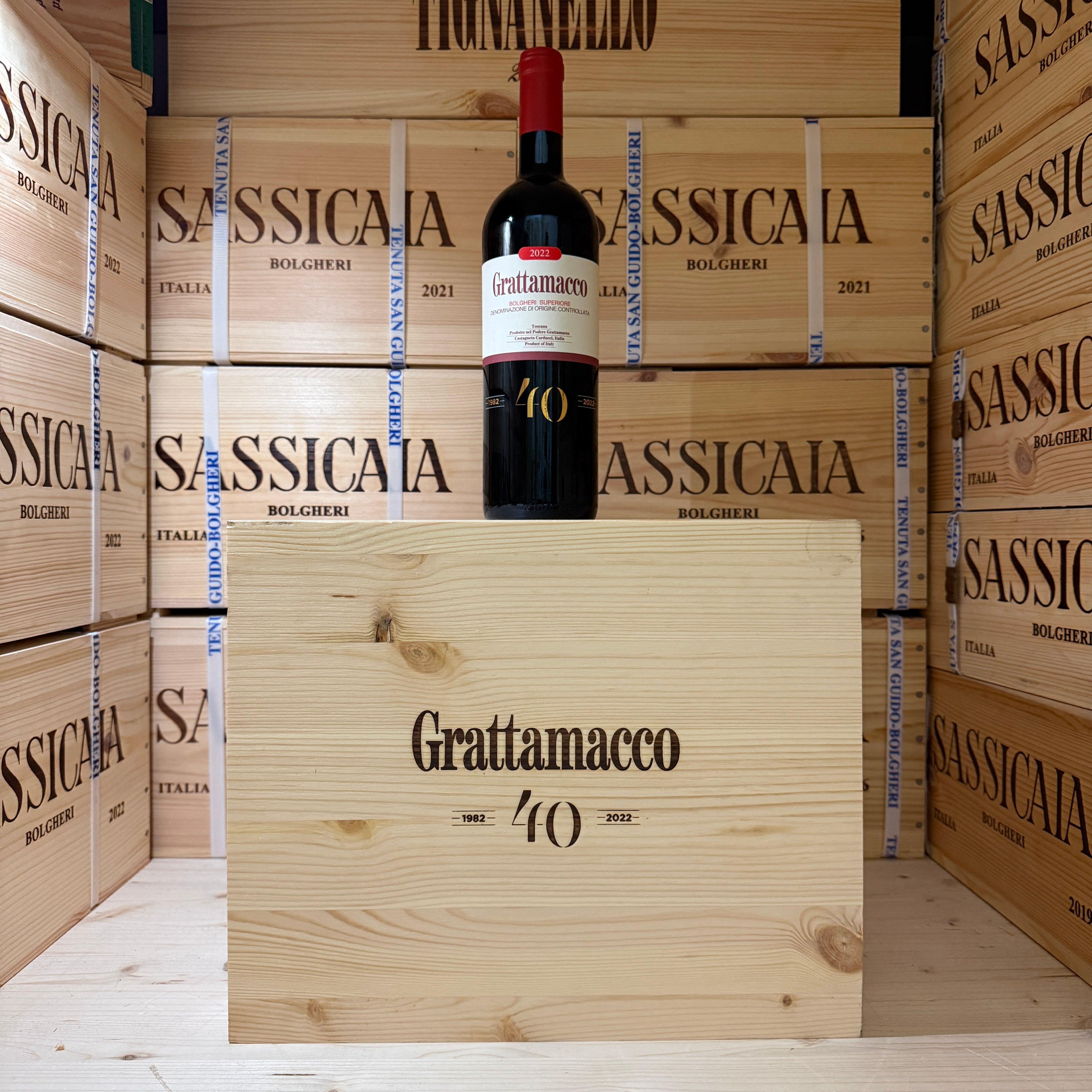 Grattamacco 2022 Bolgheri Rosso Superiore DOC ColleMassari - Cassa Legno 6 Bottiglie