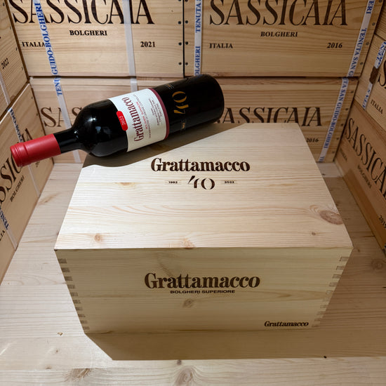Grattamacco 2022 Bolgheri Rosso Superiore DOC ColleMassari - Cassa Legno 6 Bottiglie