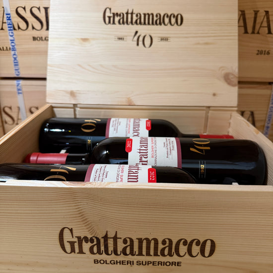 Grattamacco 2022 Bolgheri Rosso Superiore DOC ColleMassari - Cassa Legno 6 Bottiglie