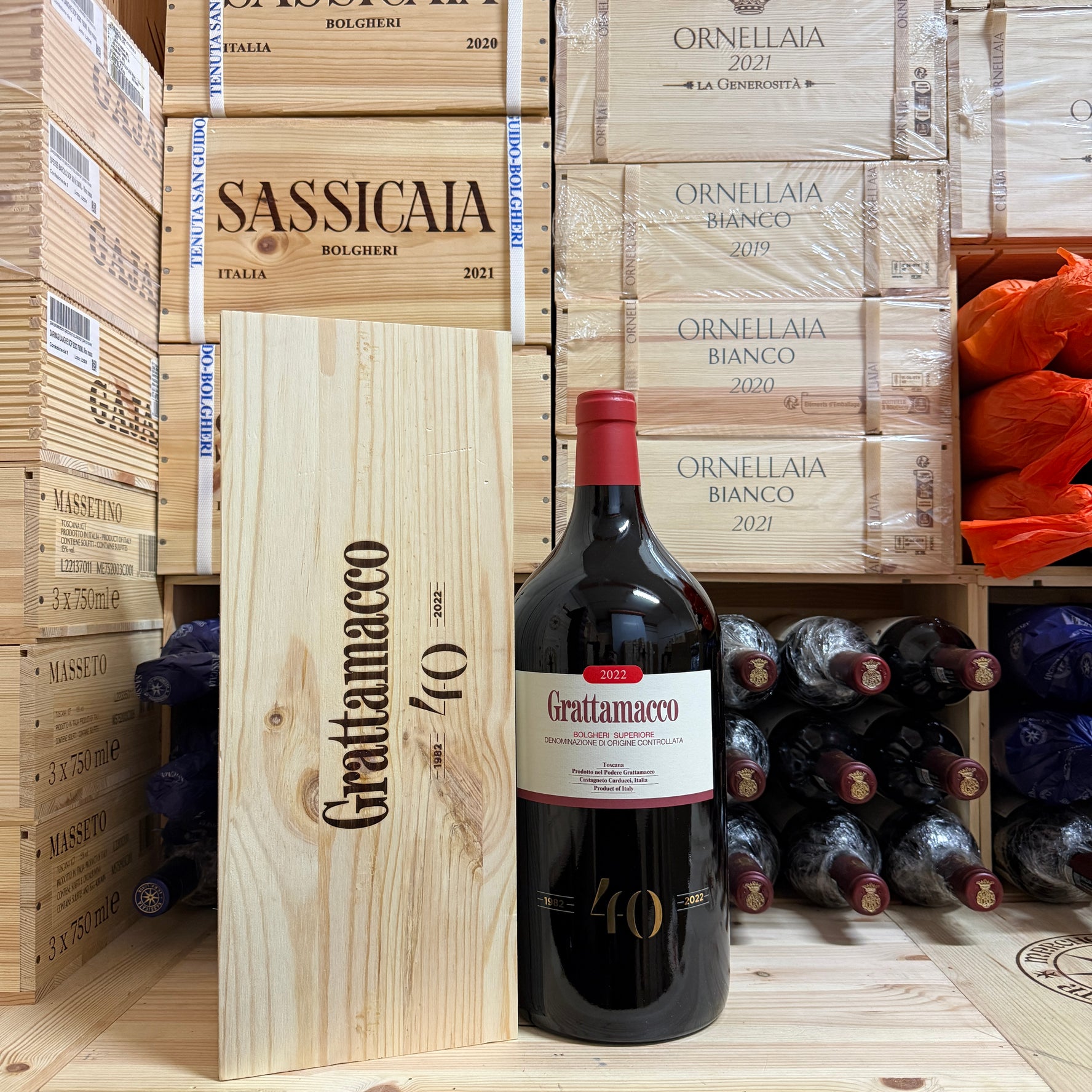 Grattamacco 2022 Jeroboam Bolgheri Rosso Superiore DOC ColleMassari - in Cassa Legno