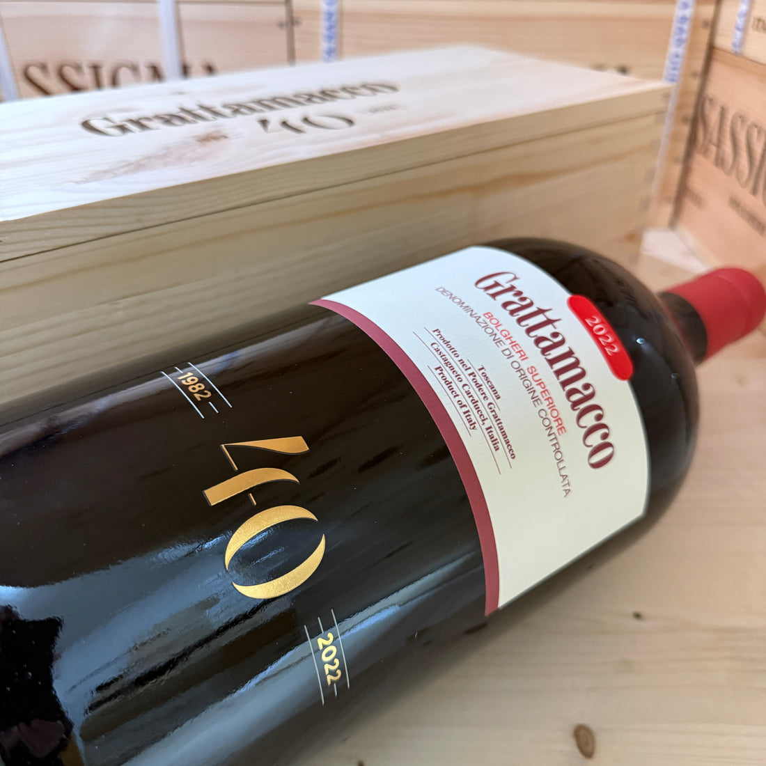 Grattamacco 2022 Jeroboam Bolgheri Rosso Superiore DOC ColleMassari - in Cassa Legno