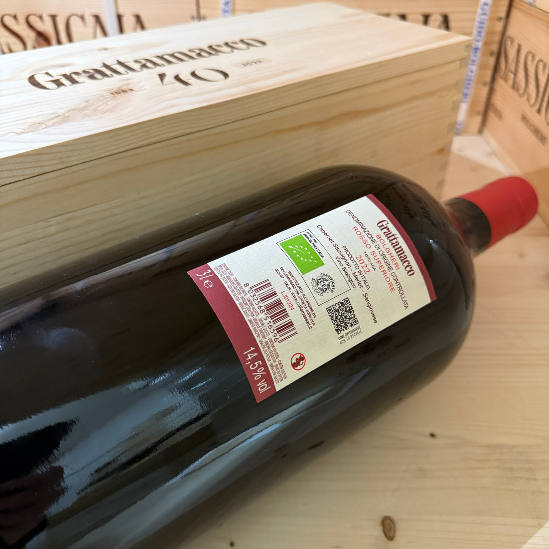 Grattamacco 2022 Jeroboam Bolgheri Rosso Superiore DOC ColleMassari - in Cassa Legno
