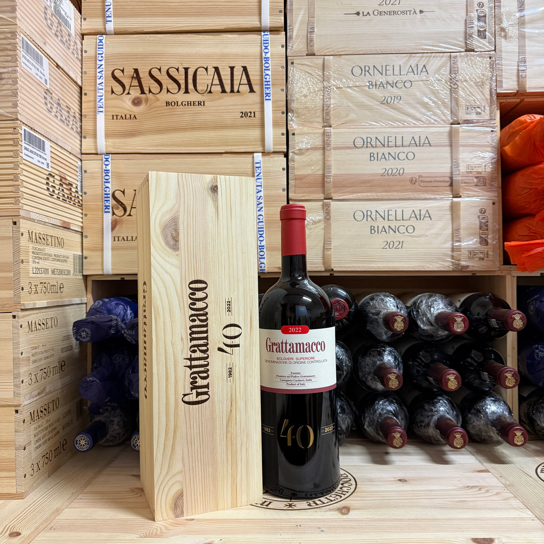 Grattamacco 2022 Magnum Bolgheri Rosso Superiore DOC ColleMassari - in Cassa Legno