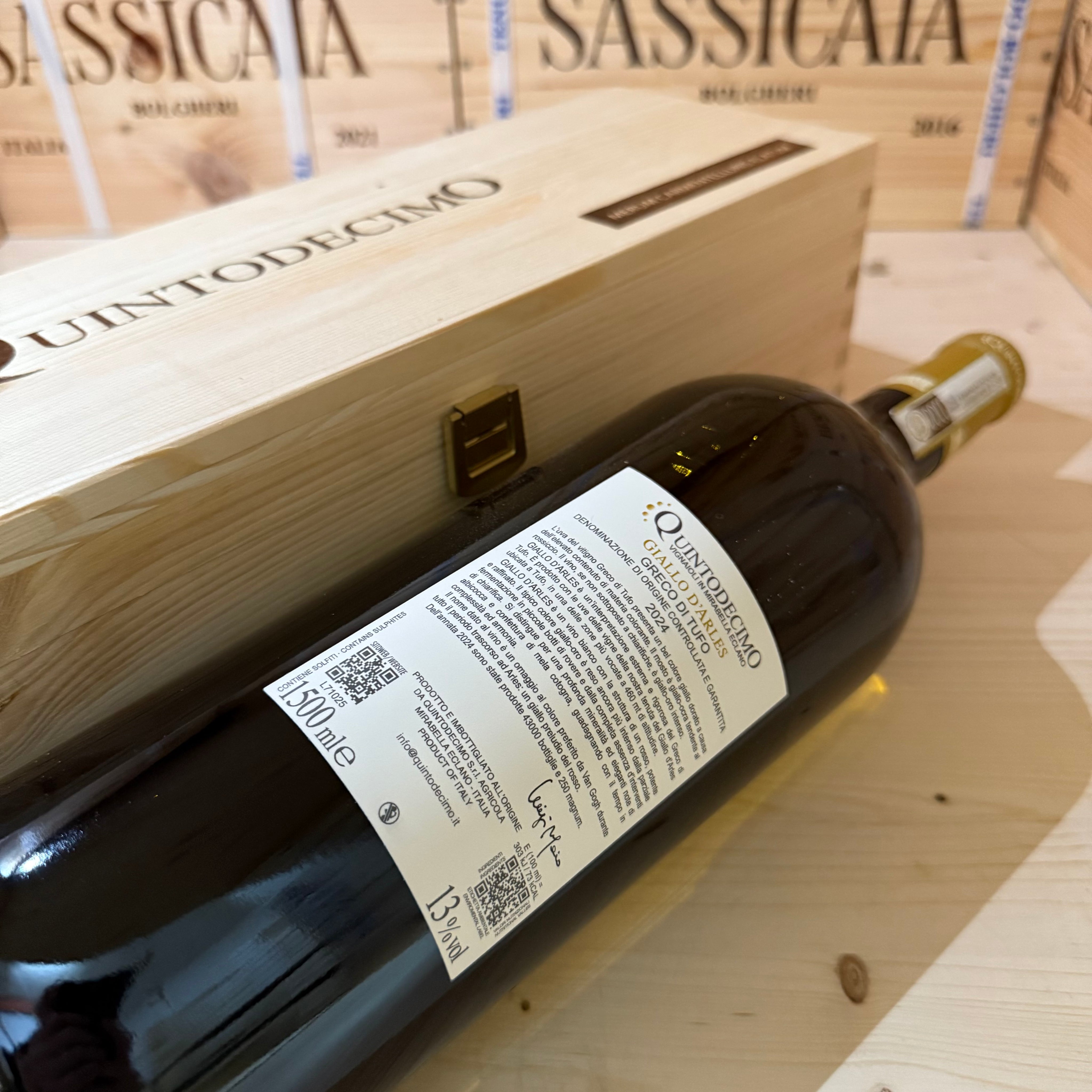 Greco di Tufo DOCG Giallo d’Arles 2024 Magnum Quintodecimo - in Cassa Legno