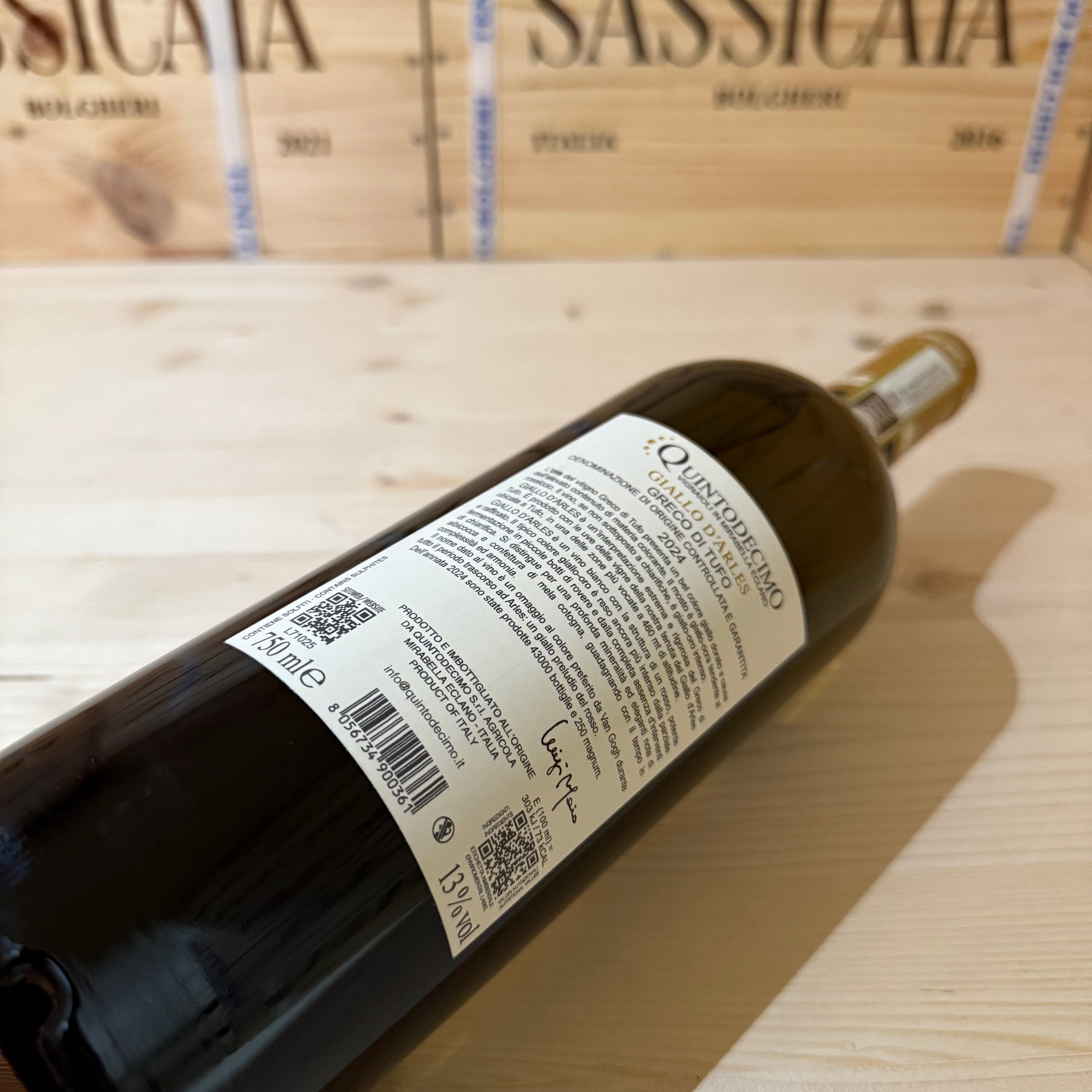 Greco di Tufo DOCG Giallo d’Arles 2024 Quintodecimo