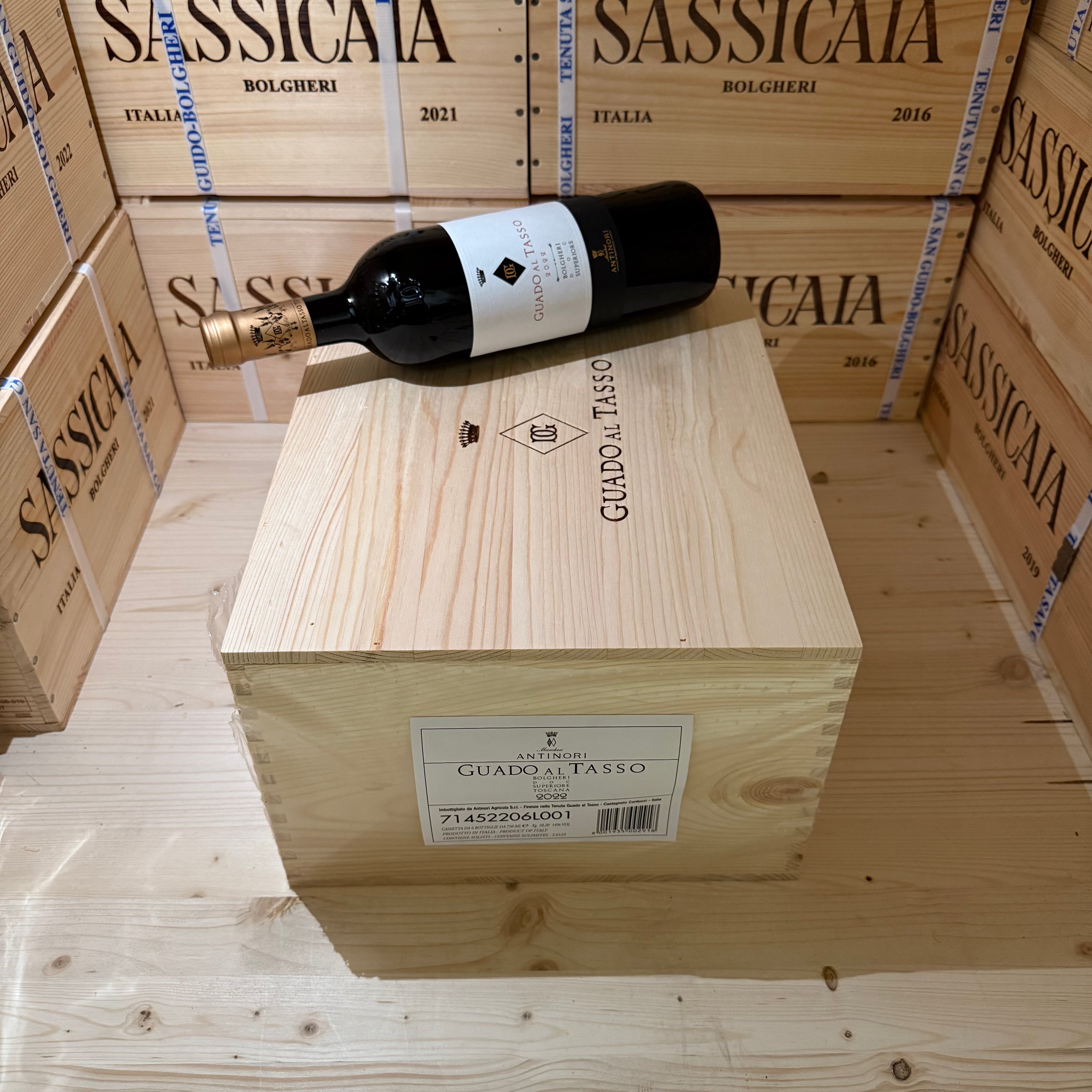 Guado Al Tasso 2022 Marchesi Antinori - Cassa Legno 6 Bottiglie