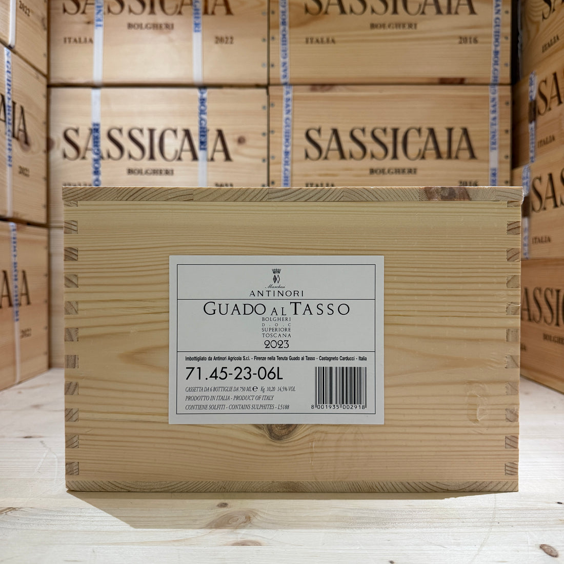 Guado Al Tasso 2023 Marchesi Antinori - Cassa Legno 6 Bottiglie