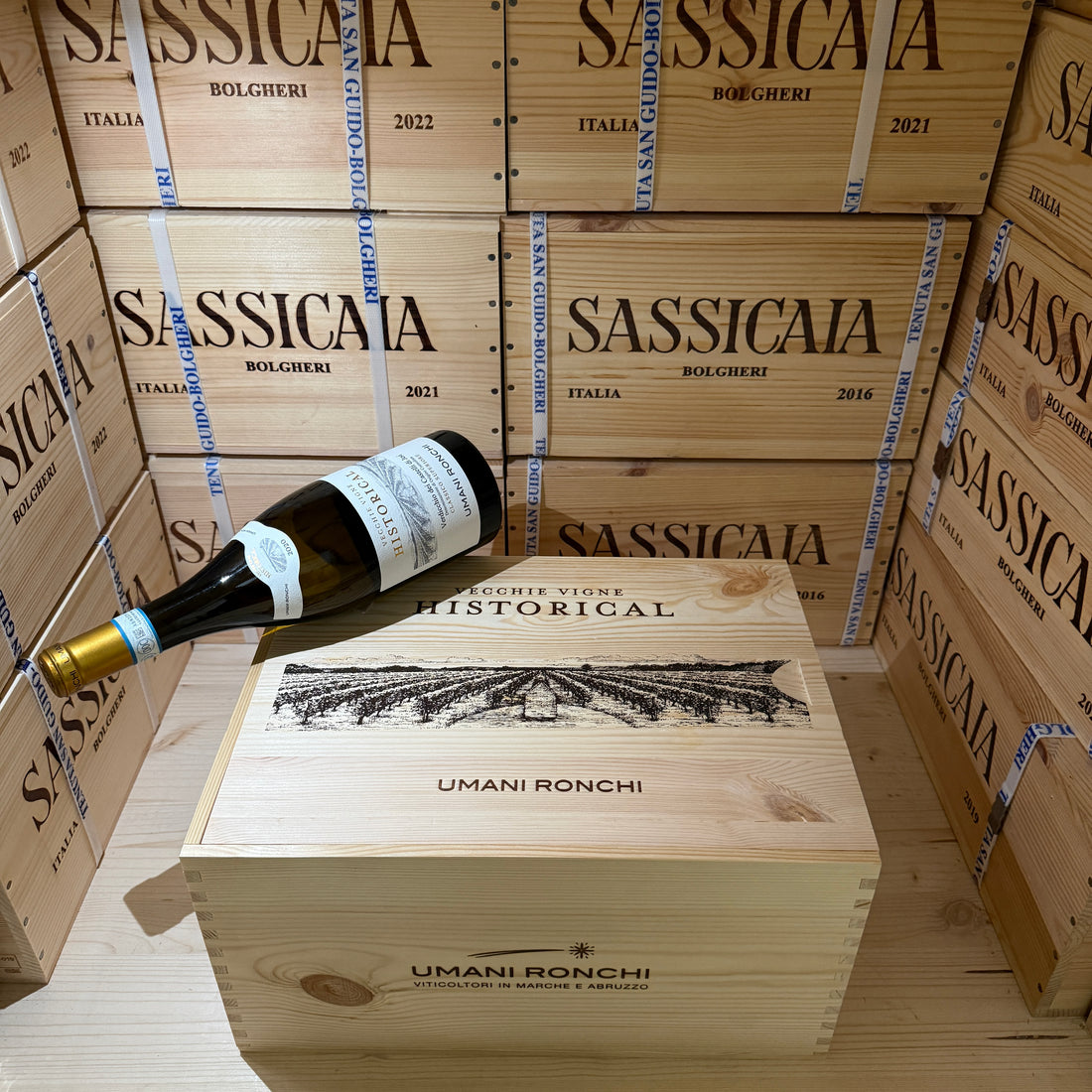 Historical 2020 Umani Ronchi Verdicchio dei Castelli di Jesi DOC Classico Superiore - Cassa Legno 6 Bottiglie