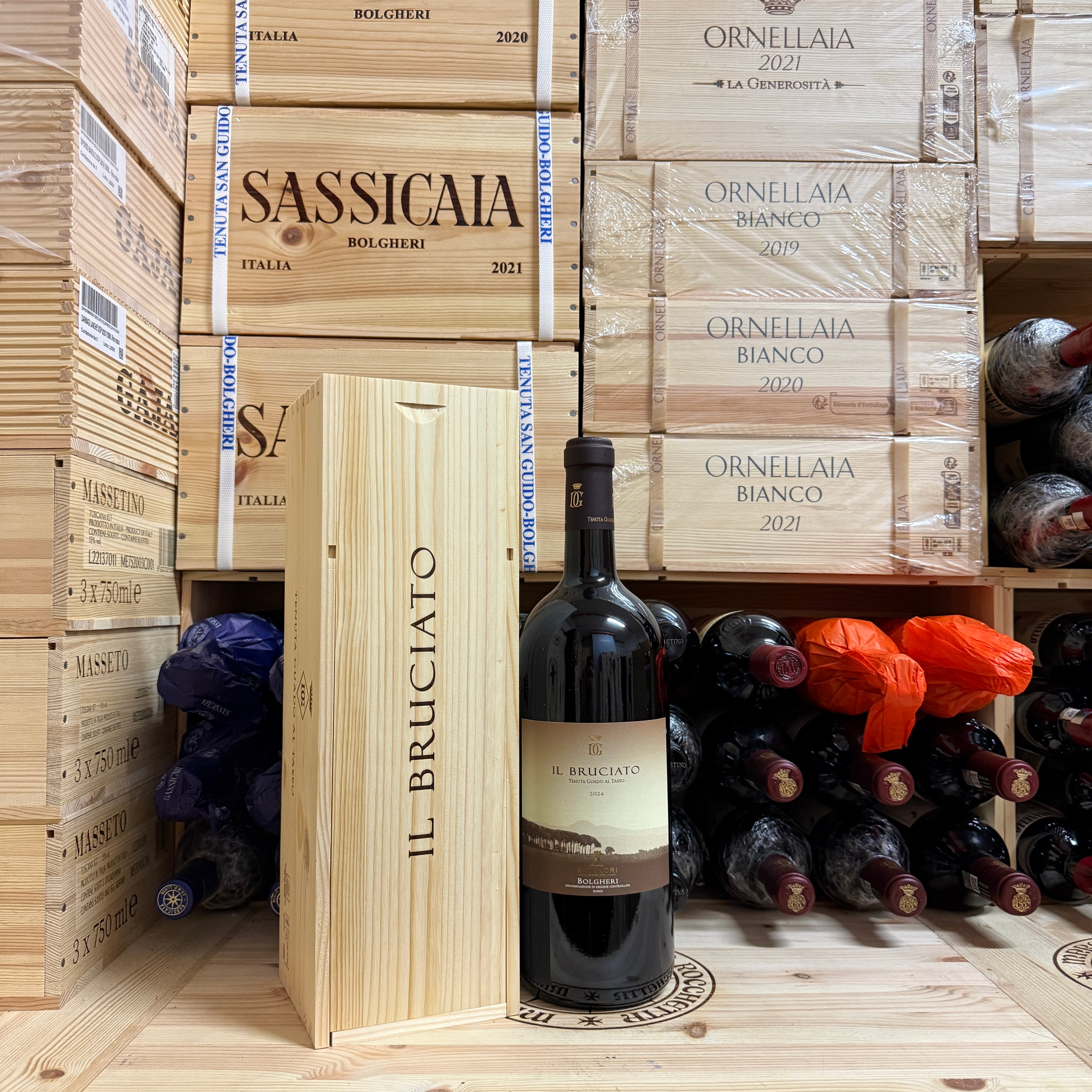 Il Bruciato 2024 Magnum Bolgheri Rosso DOC Guado Al Tasso Marchesi Antinori - in Cassa Legno