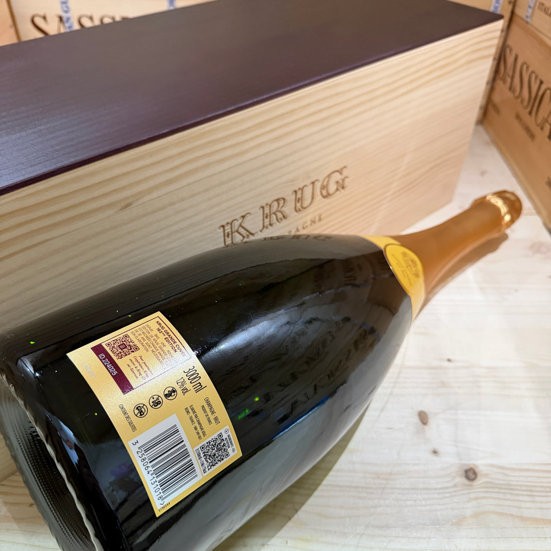 Krug Grande Cuvée 163ème Édition Jeroboam - in Cassa Legno