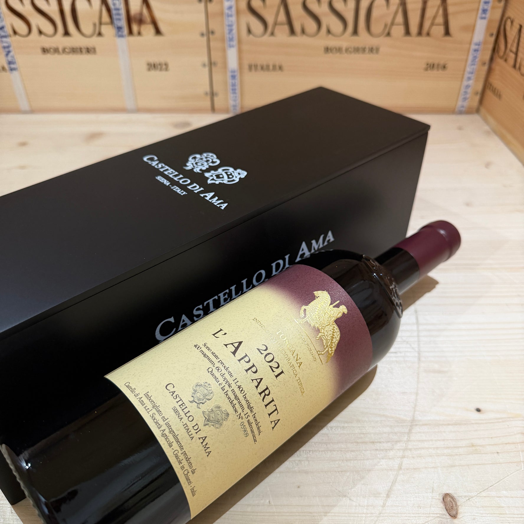 L'Apparita 2021 Castello di Ama Toscana IGT Rosso - in Cassa Legno