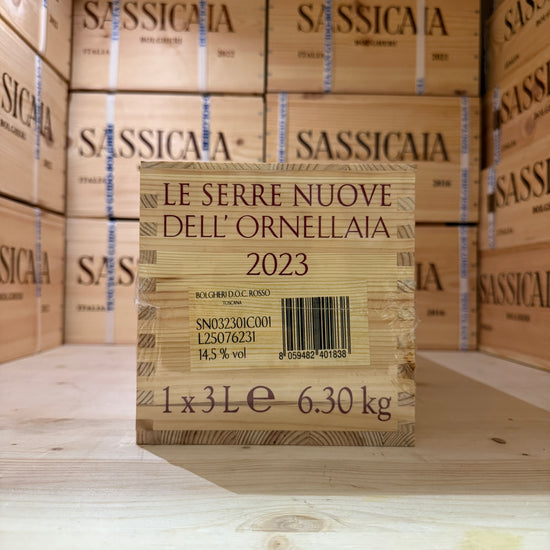 Le Serre Nuove dell'Ornellaia 2023 Jeroboam in Cassa Legno