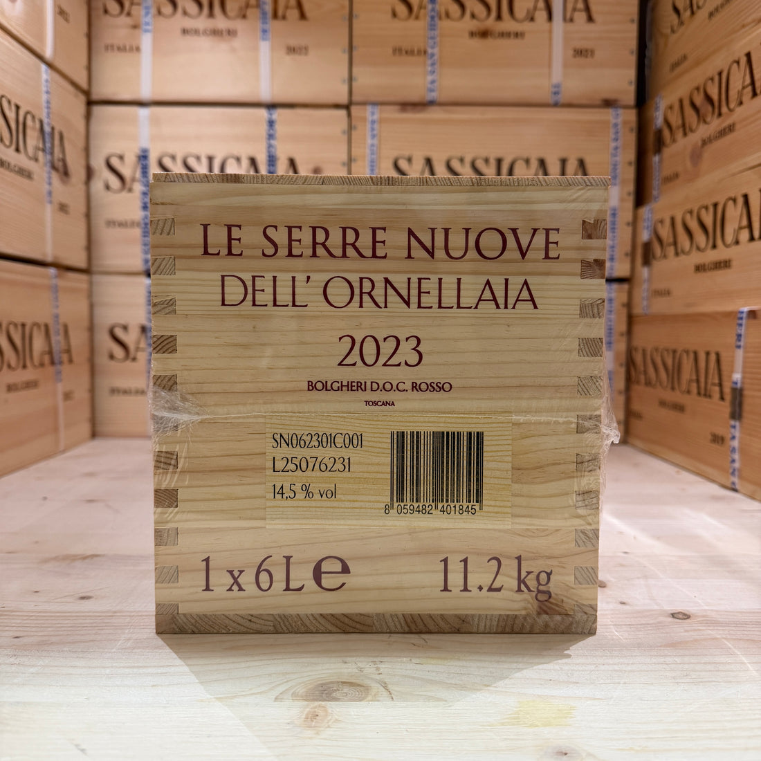 Le Serre Nuove dell'Ornellaia 2023 Mathusalem in Cassa Legno