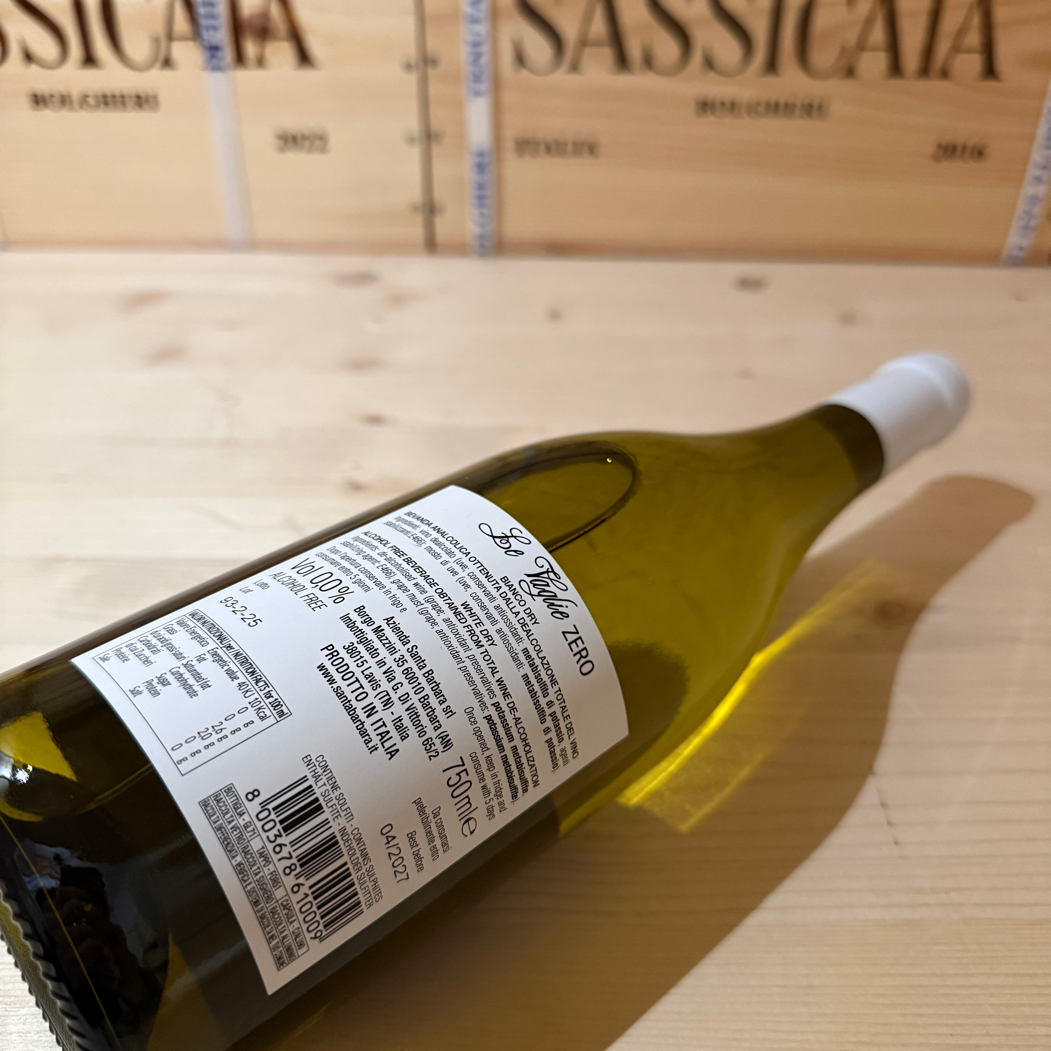 Le Vaglie Zero Alcool Santa Barbara