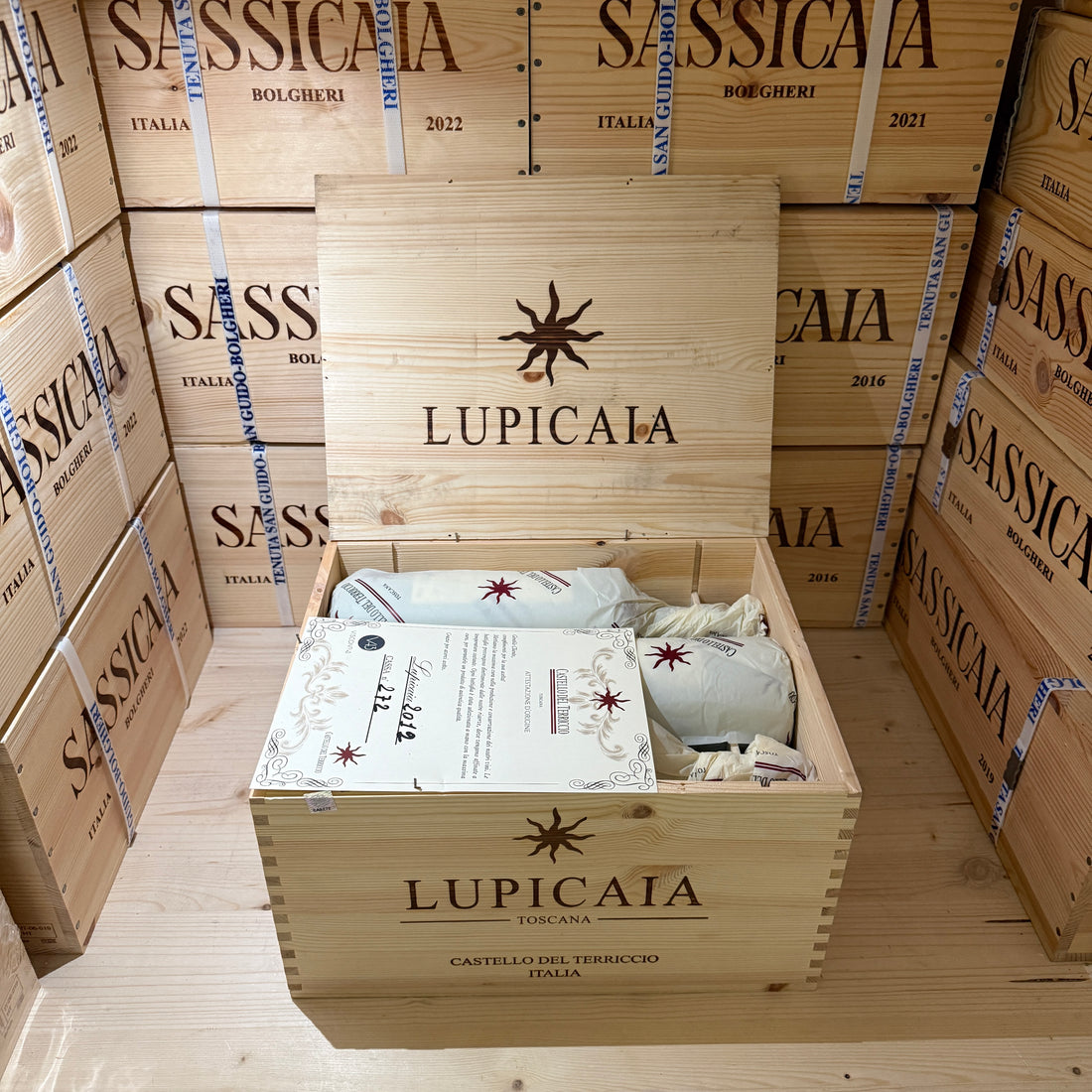 Lupicaia 2012 IGT Toscana Rosso Castello del Terriccio - Cassa Legno 6 Bottiglie