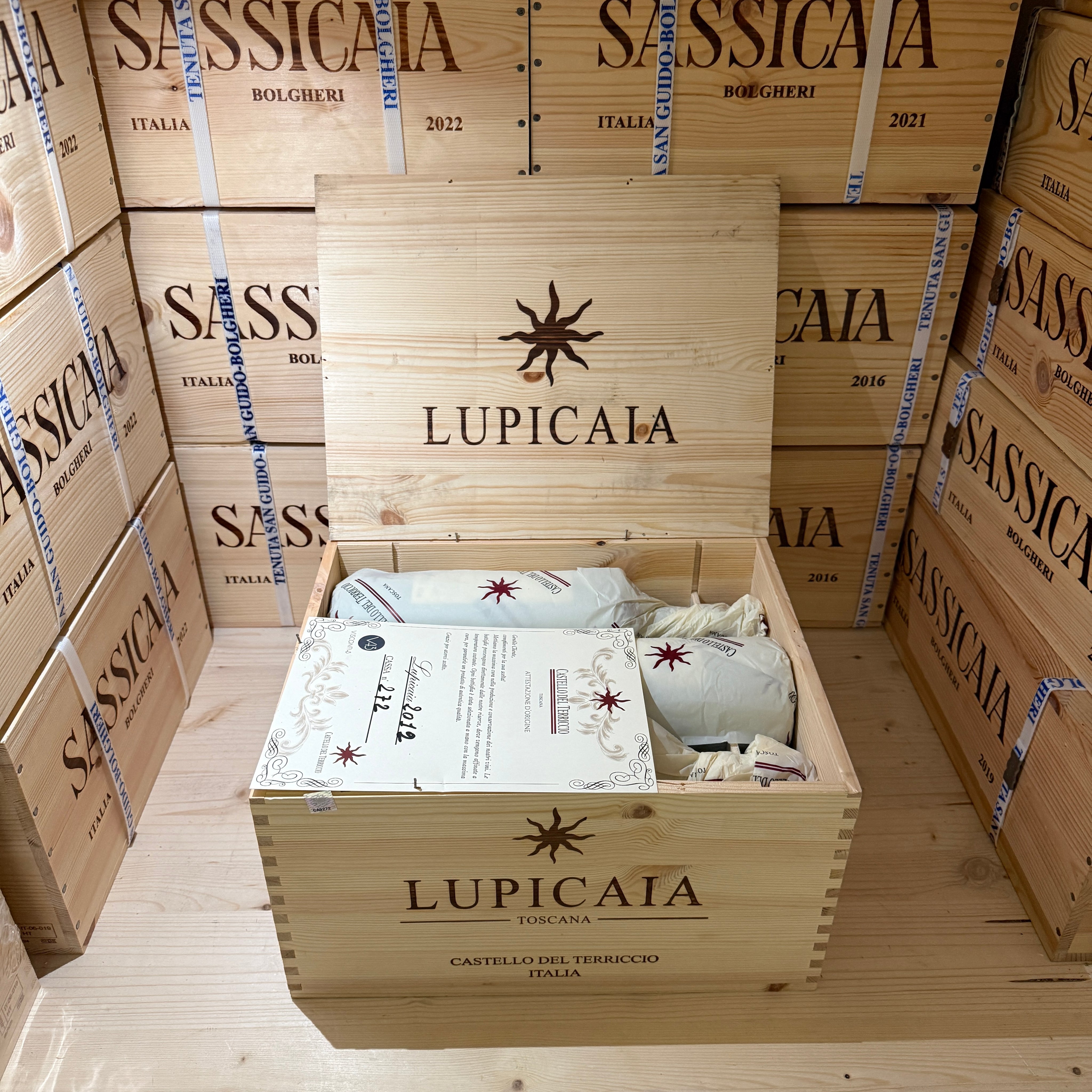 Lupicaia 2012 IGT Toscana Rosso Castello del Terriccio - Cassa Legno 6 Bottiglie