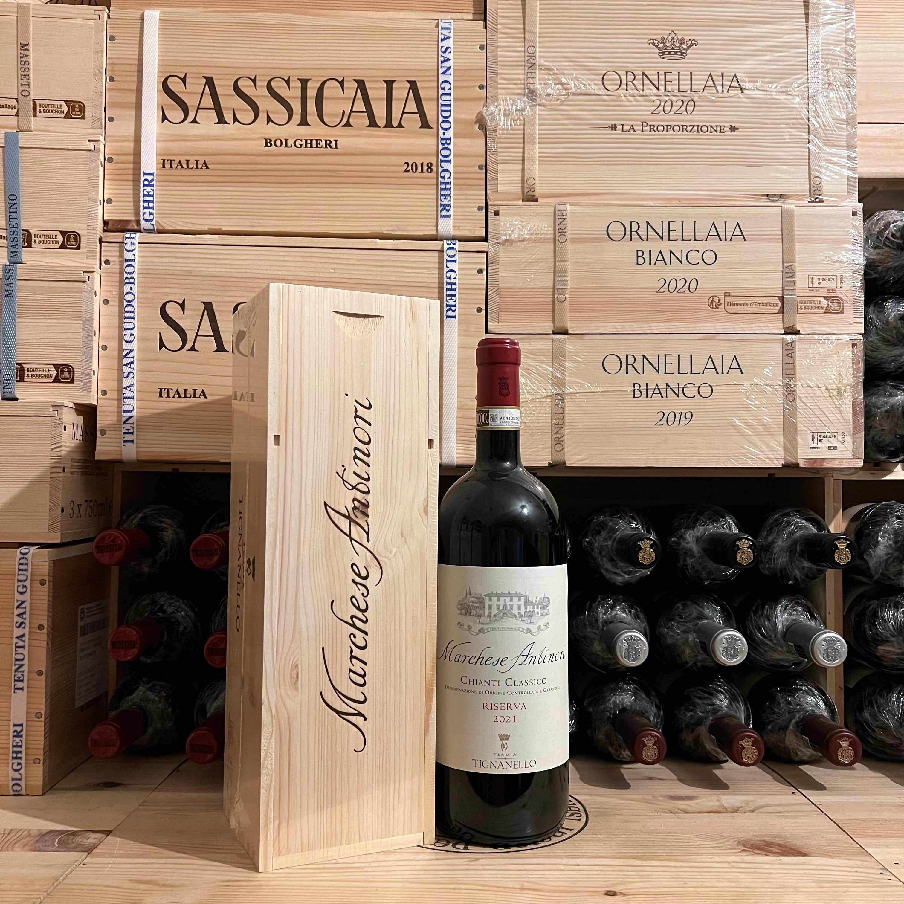 Marchese Antinori Chianti Classico DOCG Riserva 2021 Magnum Tenuta Tignanello - In Cassa Legno