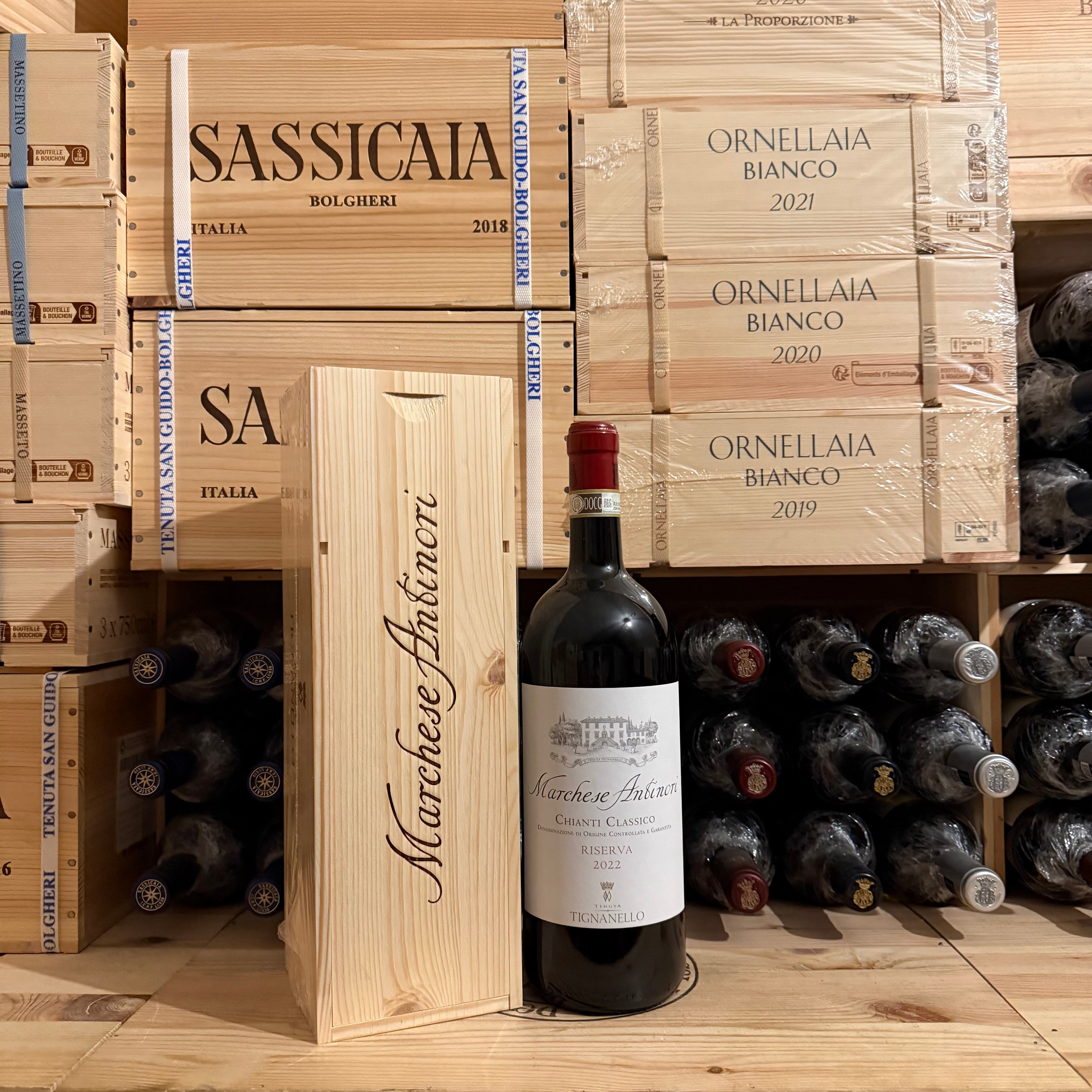 Marchese Antinori Chianti Classico DOCG Riserva 2022 Magnum Tenuta Tignanello - In Cassa Legno