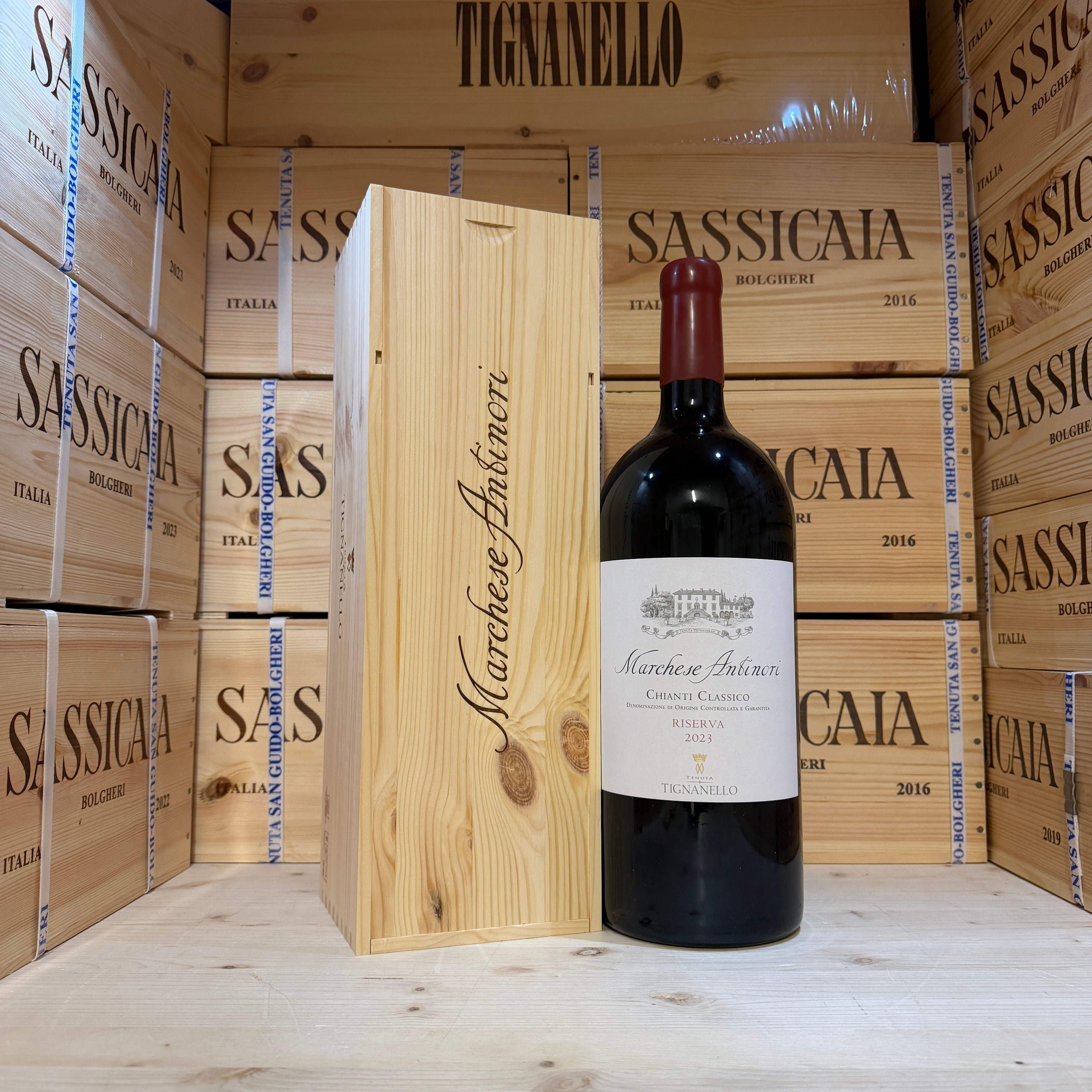 Marchese Antinori Chianti Classico DOCG Riserva 2023 Jeroboam Tenuta Tignanello - in Cassa Legno