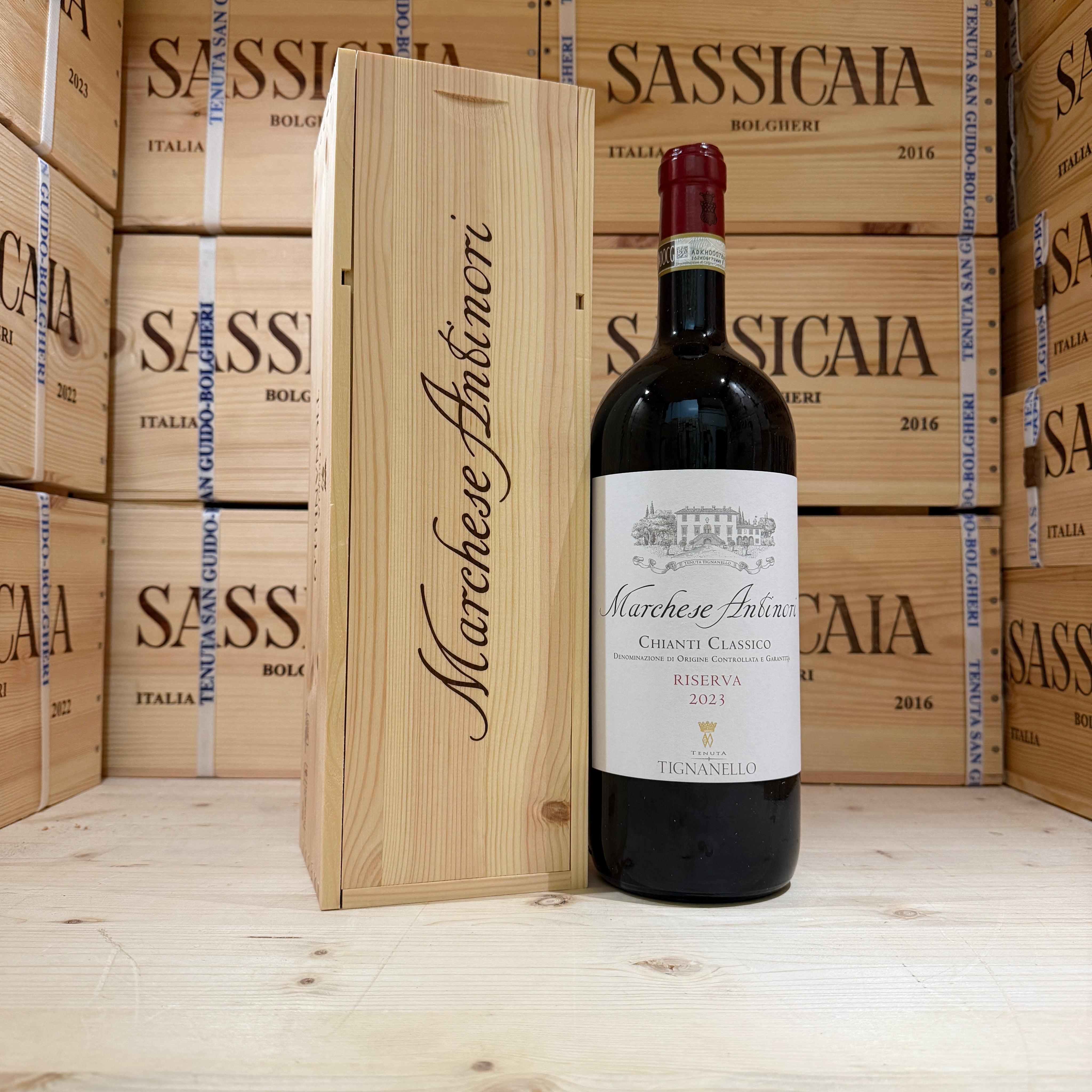 Marchese Antinori Chianti Classico DOCG Riserva 2023 Magnum Tenuta Tignanello - in Cassa Legno