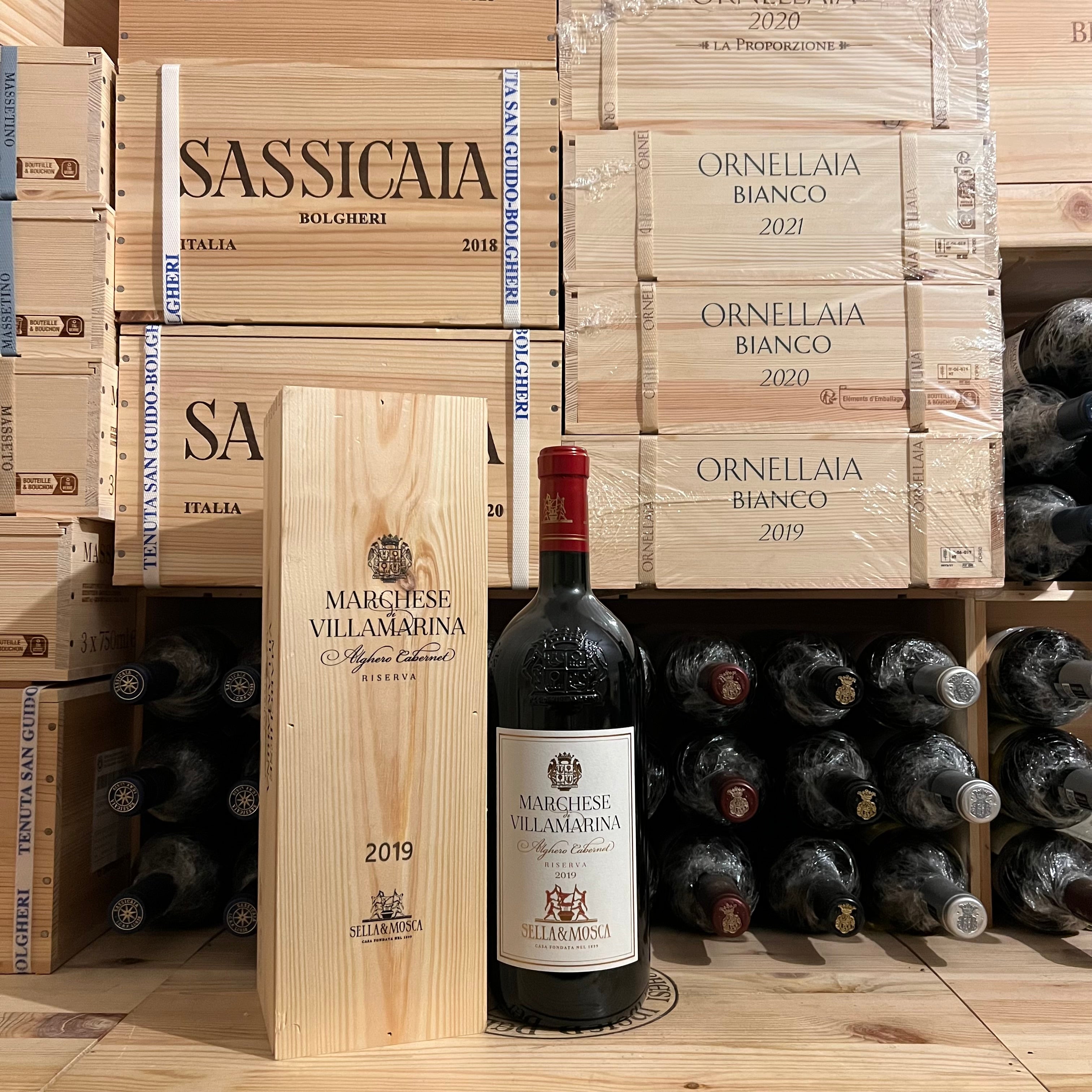 Marchese di Villamarina 2019 Magnum Alghero Cabernet Riserva Sella & Mosca - in Cassa Legno