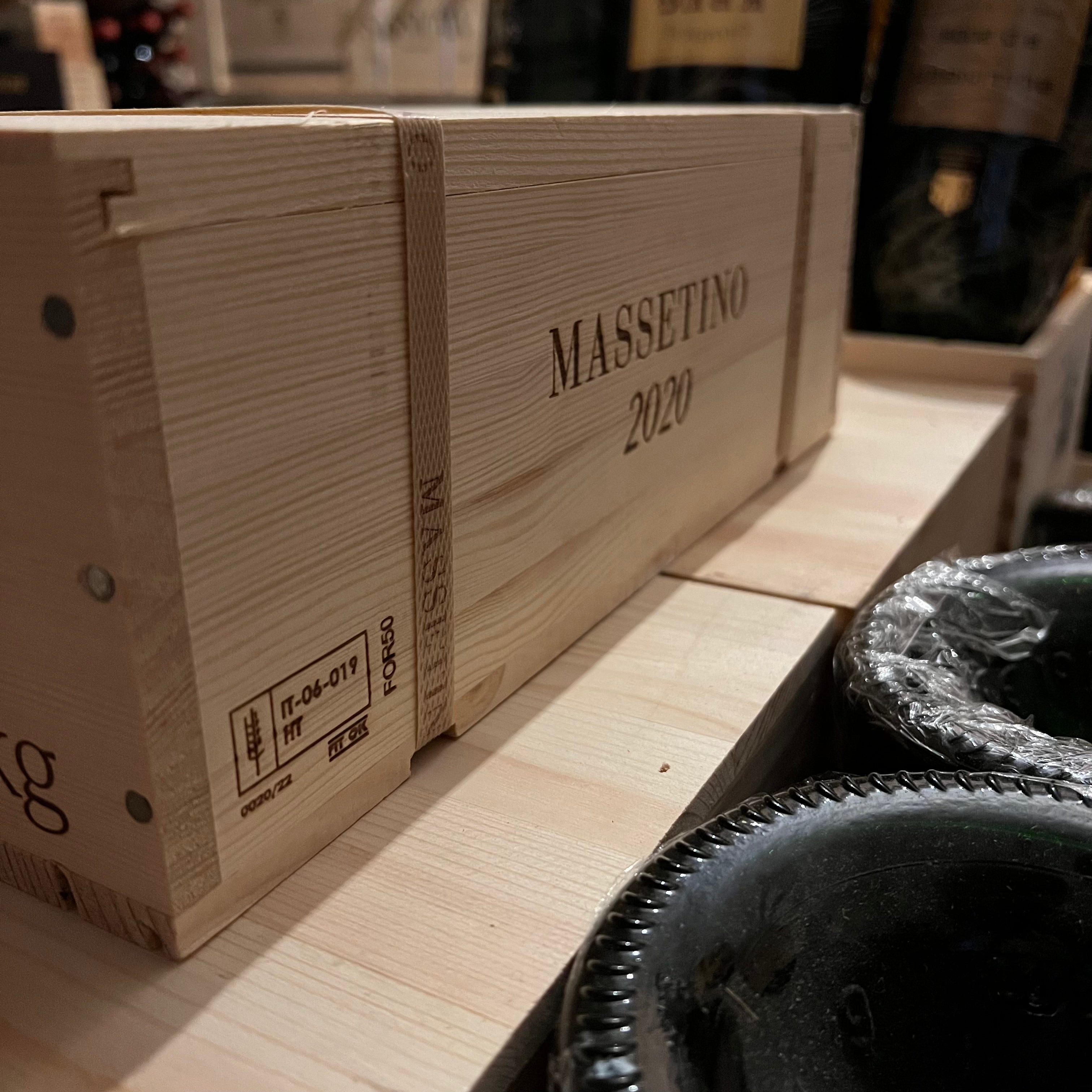 Massetino 2020 Toscana IGT Tenuta Masseto Cassa Legno 3 Bottiglie