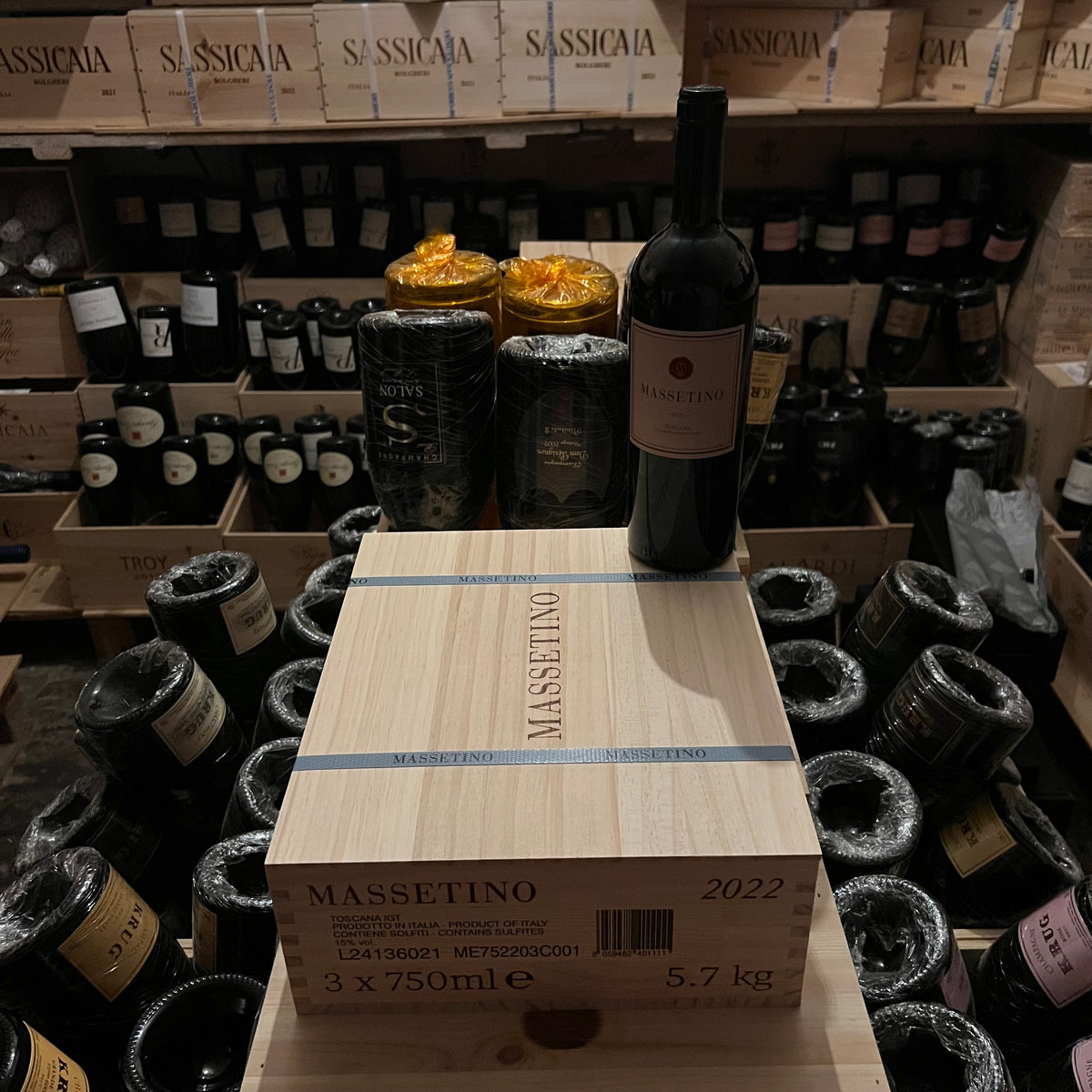 Massetino 2022 Toscana IGT Tenuta Masseto - Cassa Legno 3 Bottiglie