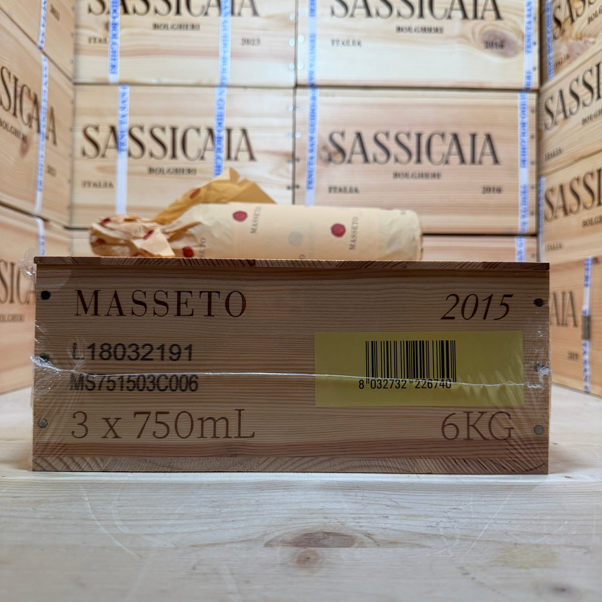 Masseto 2015 Toscana IGT Tenuta Masseto - Cassa Legno 3 Bottiglie Release 2026
