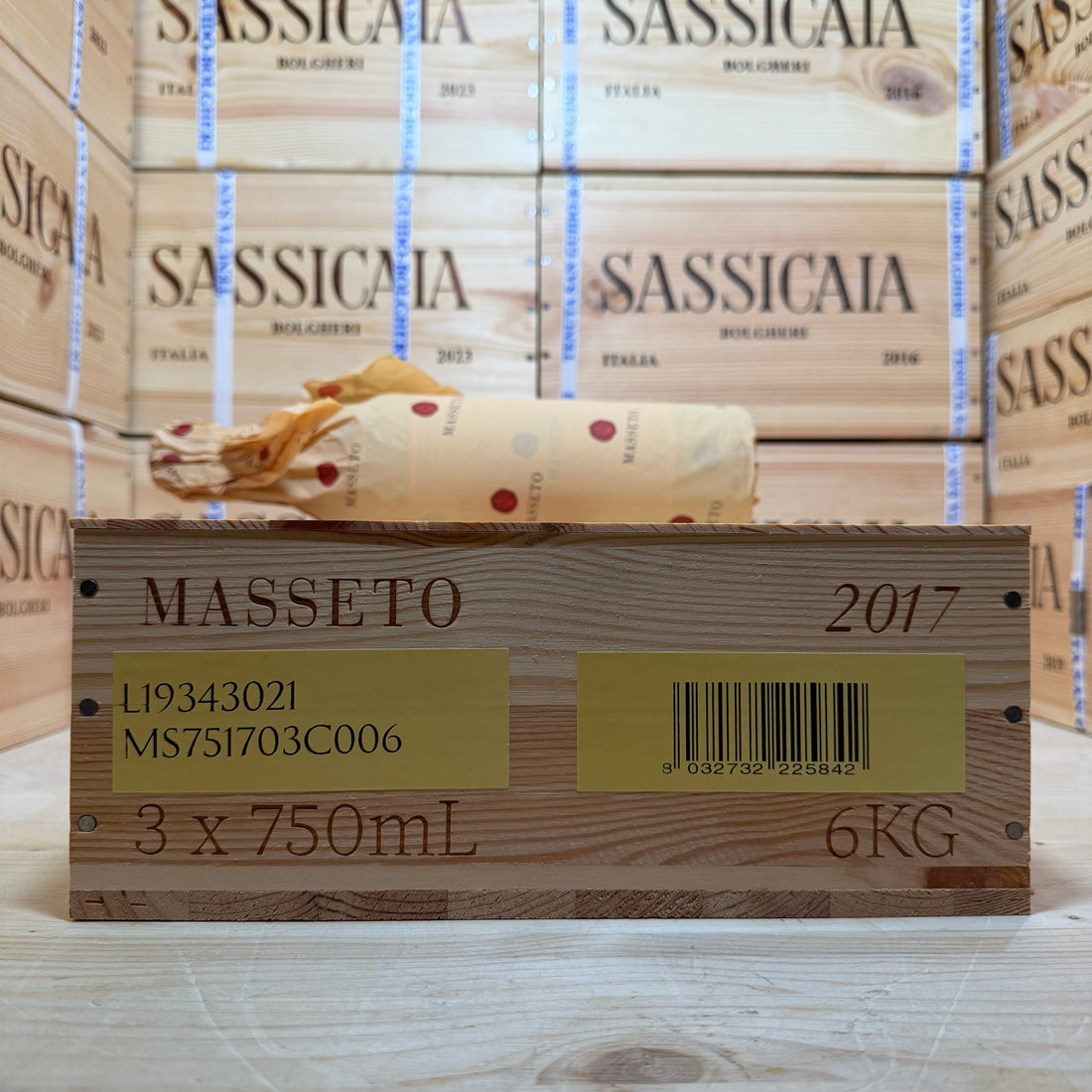 Masseto 2017 Toscana IGT Tenuta Masseto - Cassa Legno 3 Bottiglie Release 2026