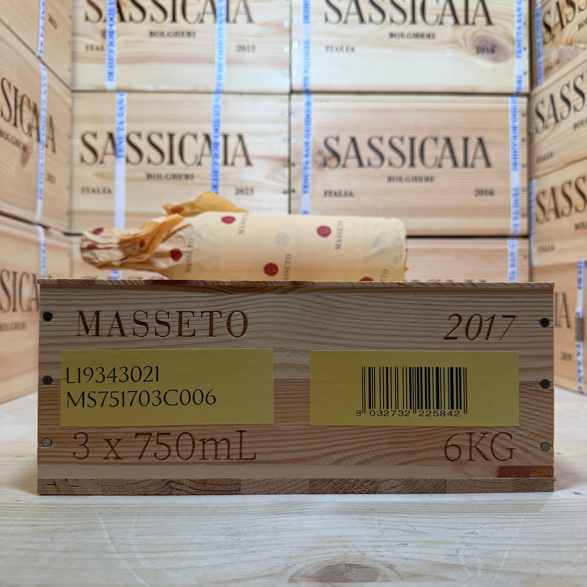 Masseto 2017 Toscana IGT Tenuta Masseto - Cassa Legno 3 Bottiglie Release 2026