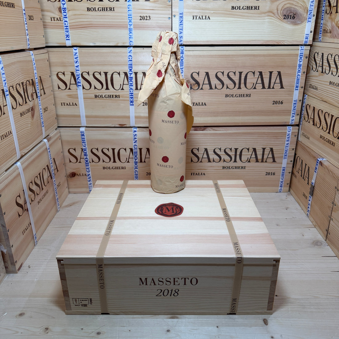 Masseto 2018 Toscana IGT Tenuta Masseto - Cassa Legno 3 Bottiglie Release 2026