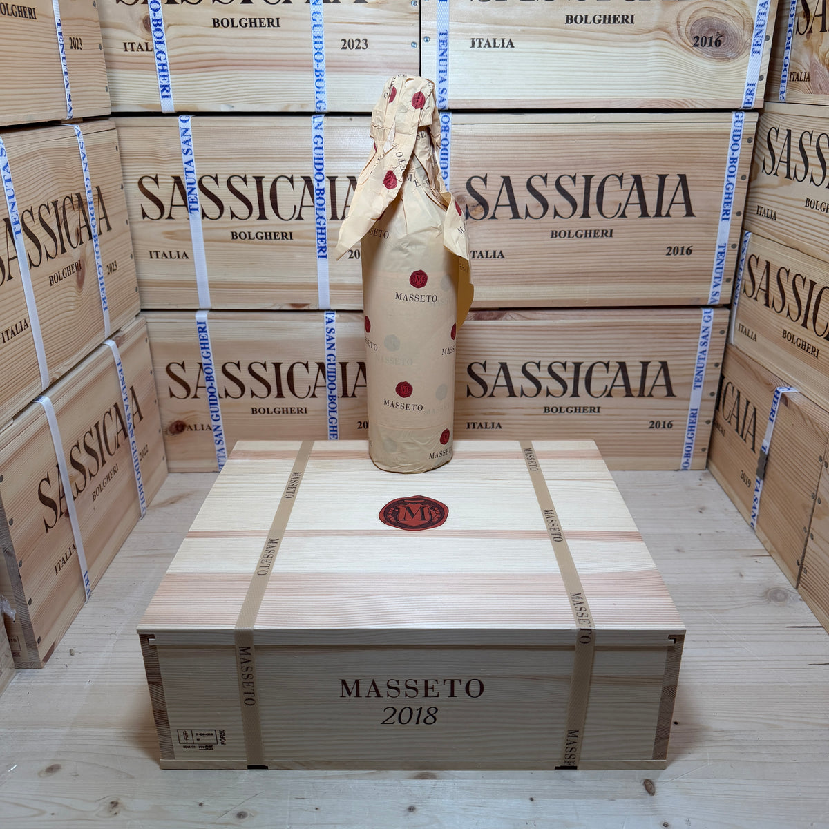Masseto 2018 Toscana IGT Tenuta Masseto - Cassa Legno 3 Bottiglie Release 2026