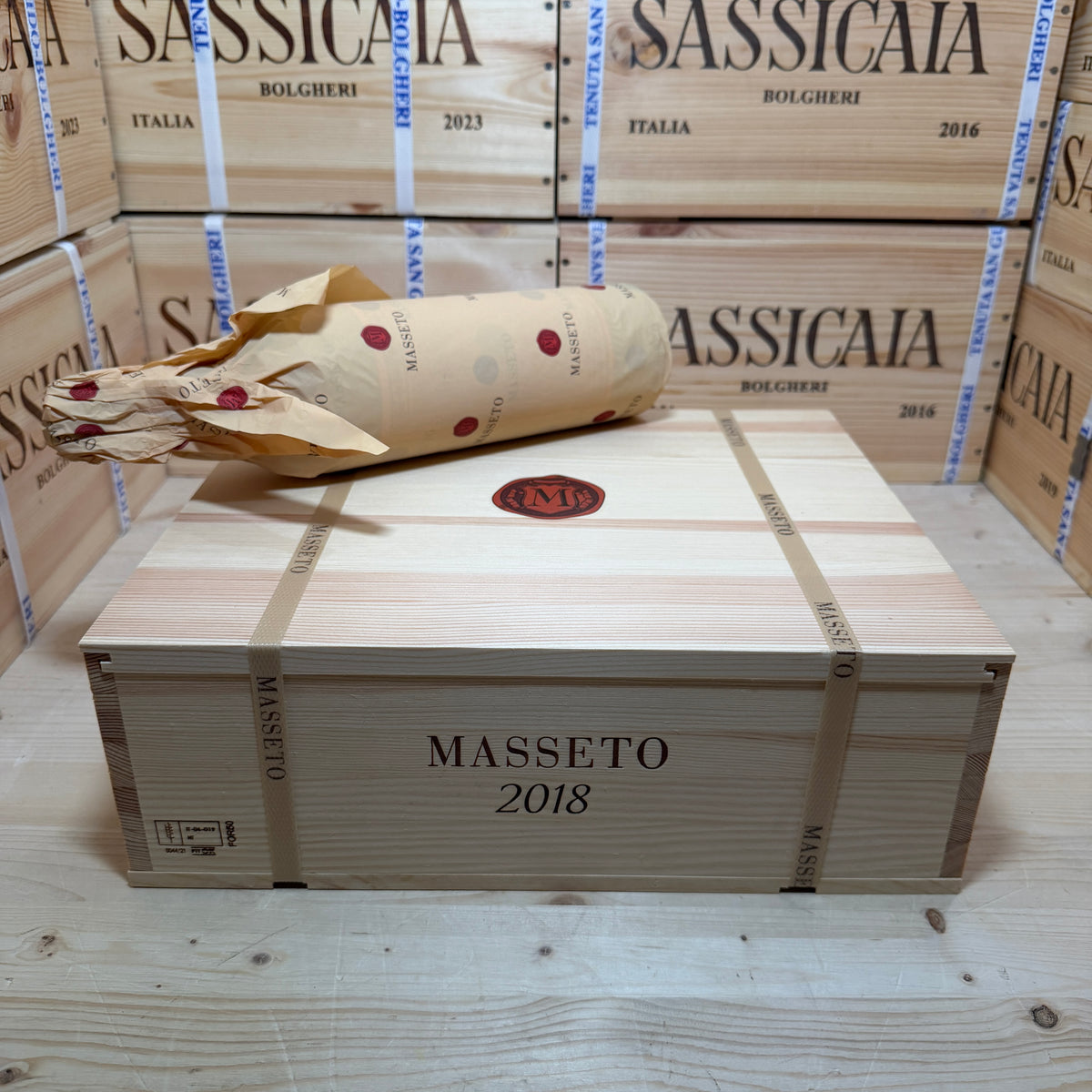 Masseto 2018 Toscana IGT Tenuta Masseto - Cassa Legno 3 Bottiglie Release 2026