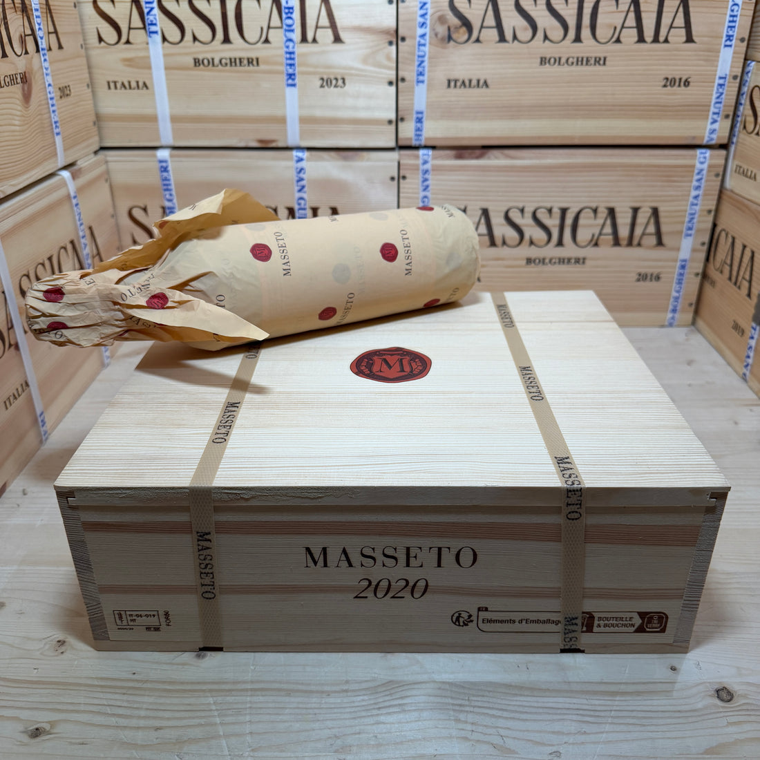 Masseto 2020 Toscana IGT Tenuta Masseto - Cassa Legno 3 Bottiglie Release 2026