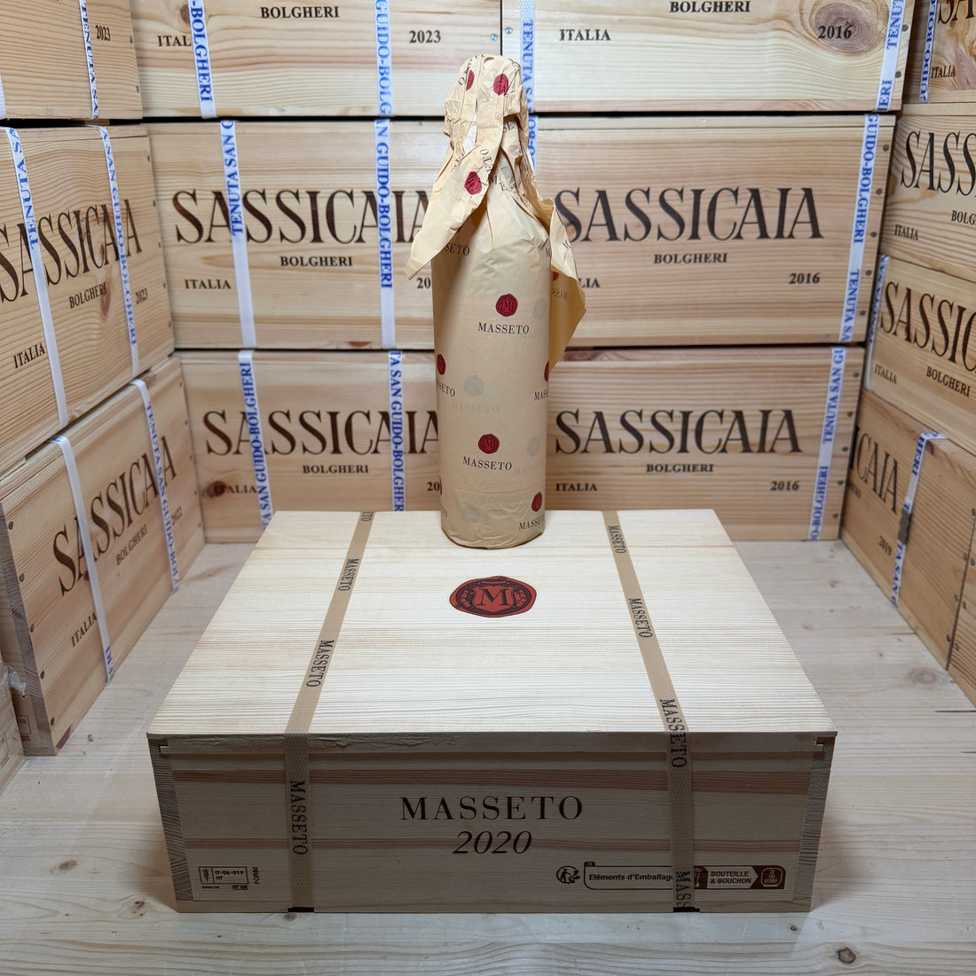Masseto 2020 Toscana IGT Tenuta Masseto - Cassa Legno 3 Bottiglie Release 2026